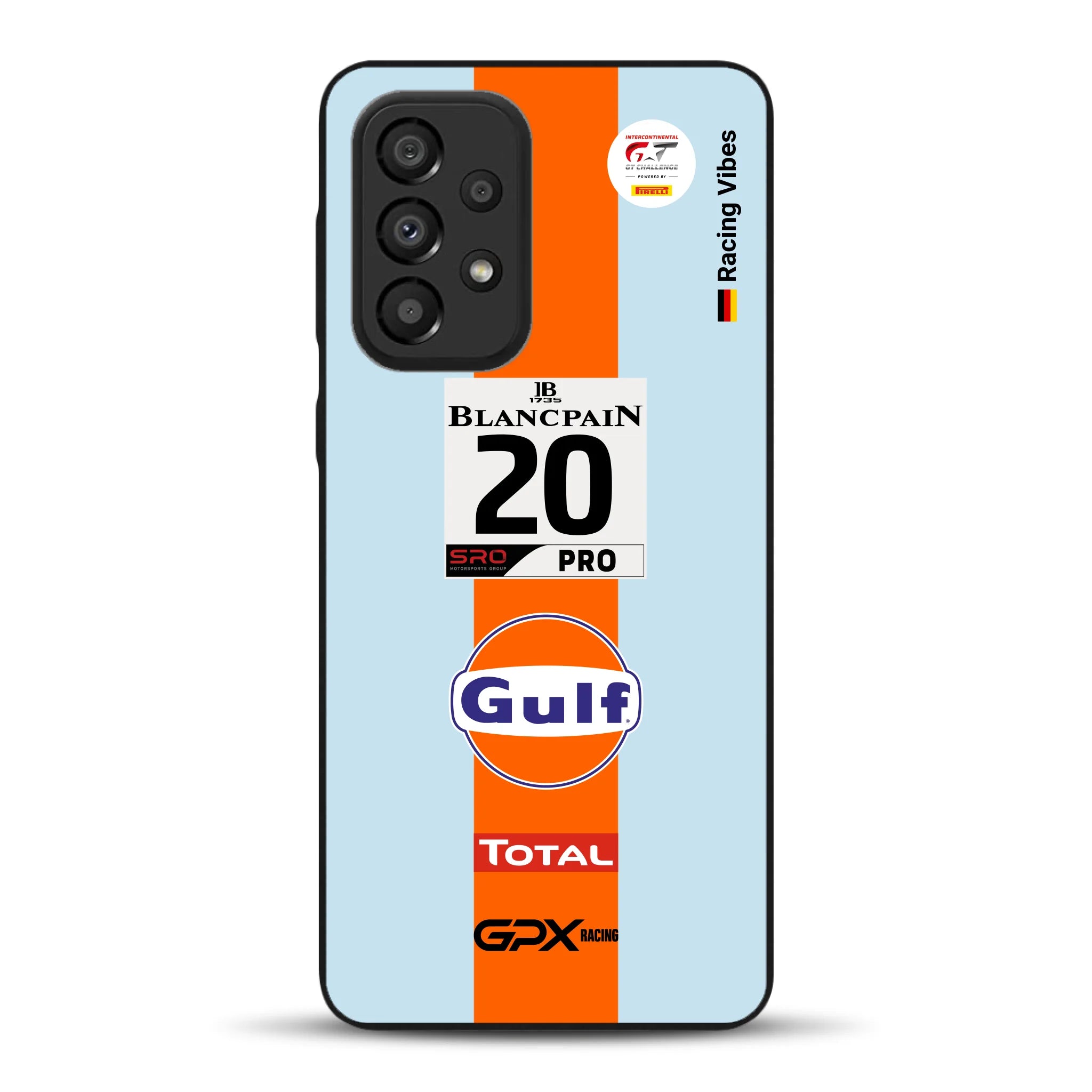 Gulf Porsche GT Livery - Custom phone case for Samsung