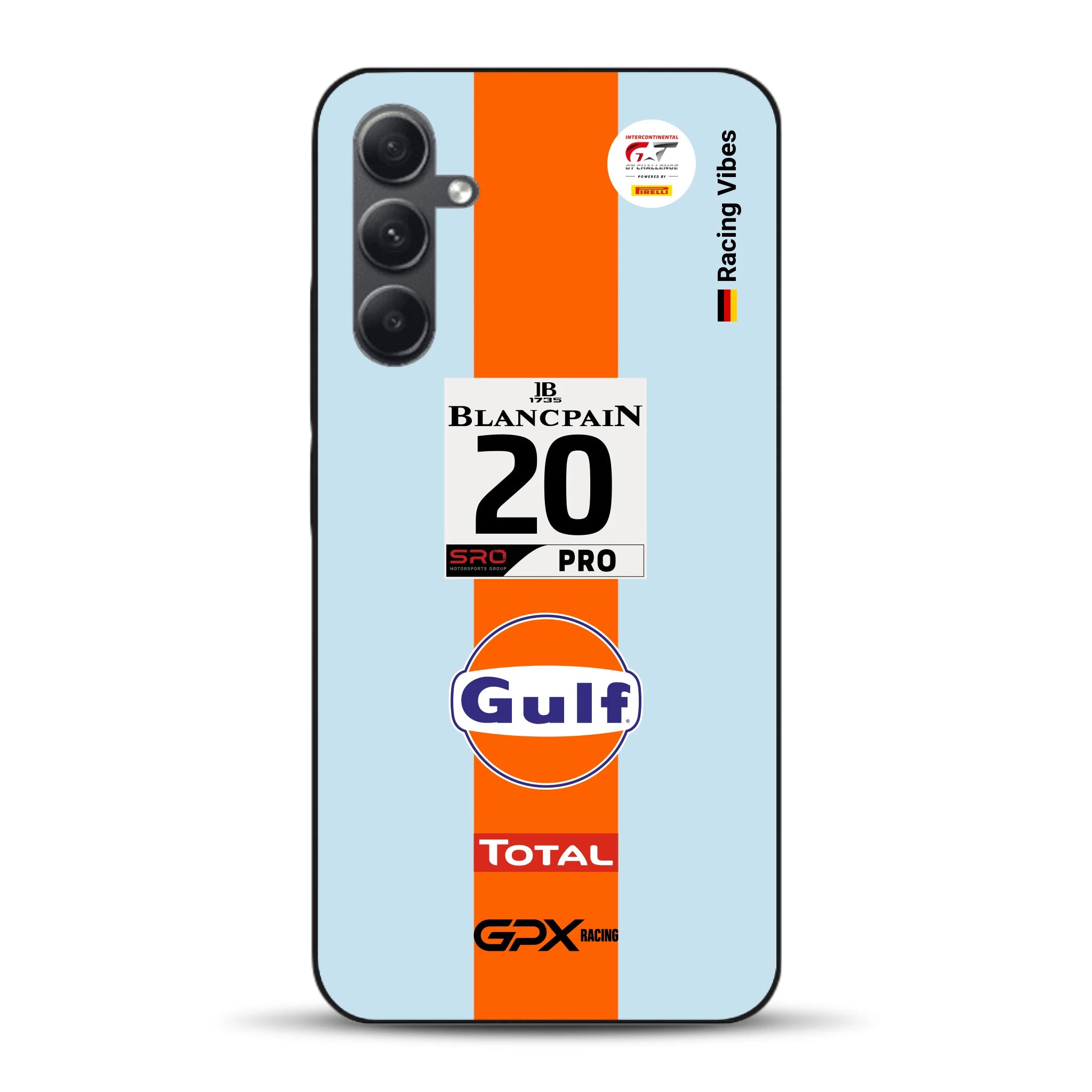 Gulf Porsche GT Livery - Individuelle Handyhülle für Samsung