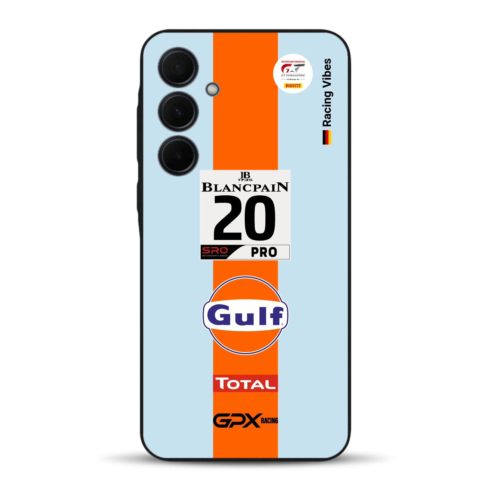 Gulf Porsche GT Livery - Individuelle Handyhülle für Samsung