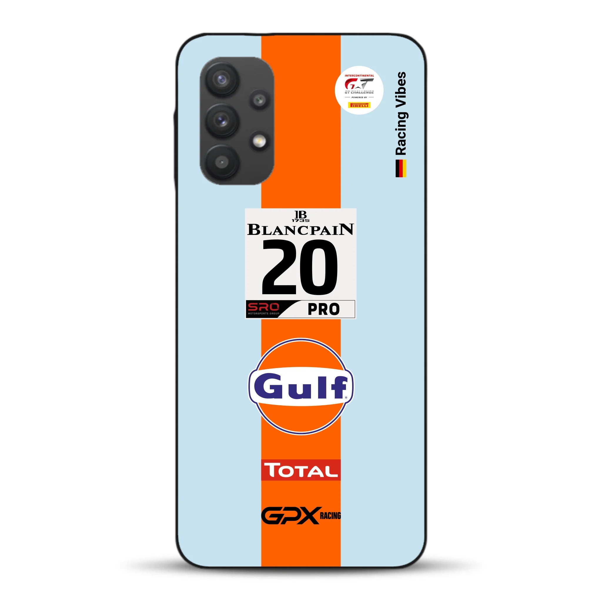 Gulf Porsche GT Livery - Individuelle Handyhülle für Samsung
