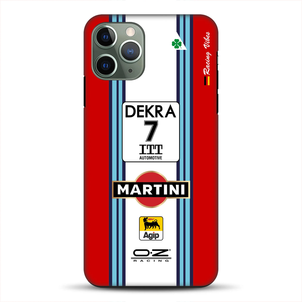 155 V6 TI #7 Nannini Alfa Corse DTM 1995 Livery - Individuelle Premium Hülle für iPhone
