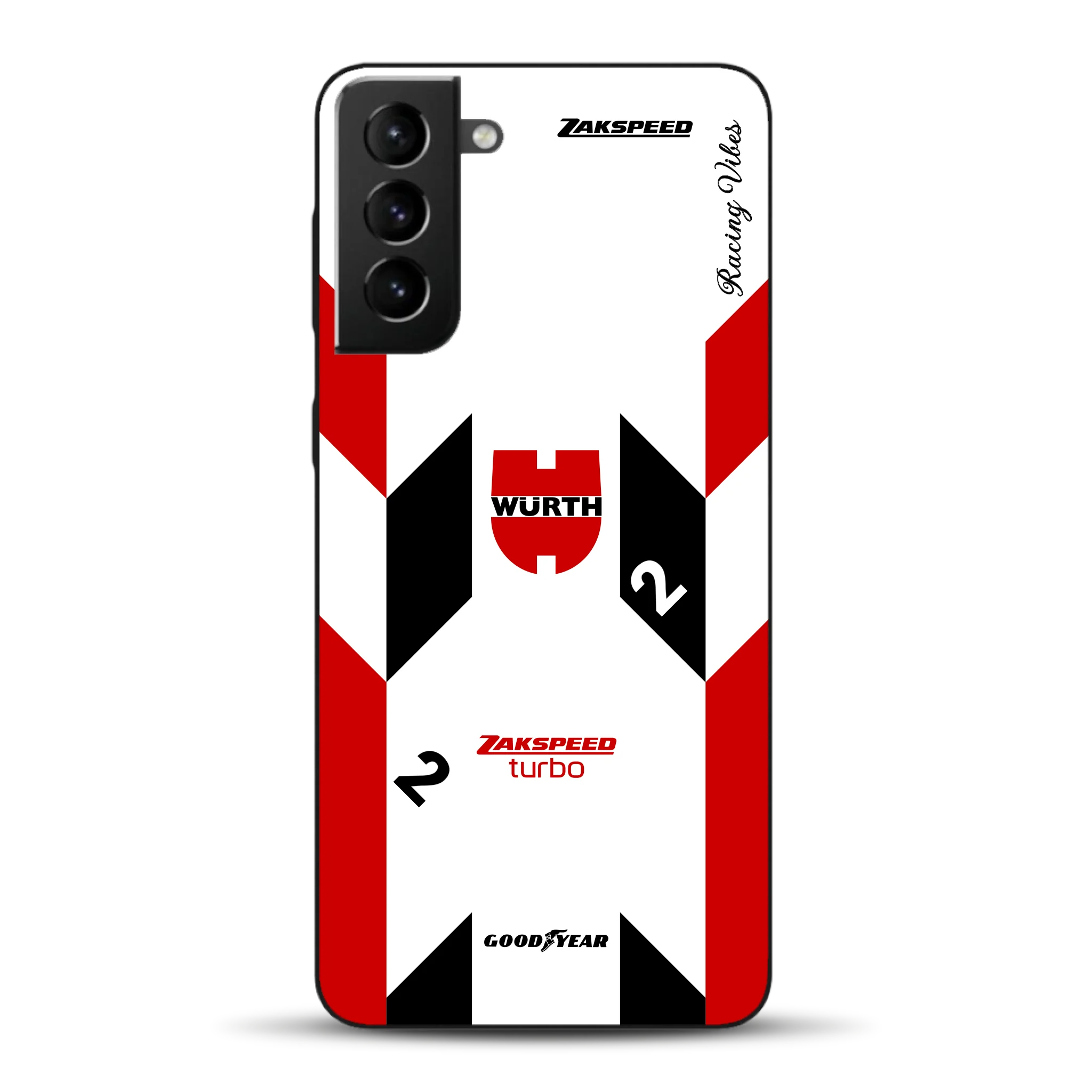 Ford Capri Turbo Gruppe 5 DRM 1980 & 1981 Klaus Ludwig Champion Livery - Custodia per cellulare personalizzata per Samsung