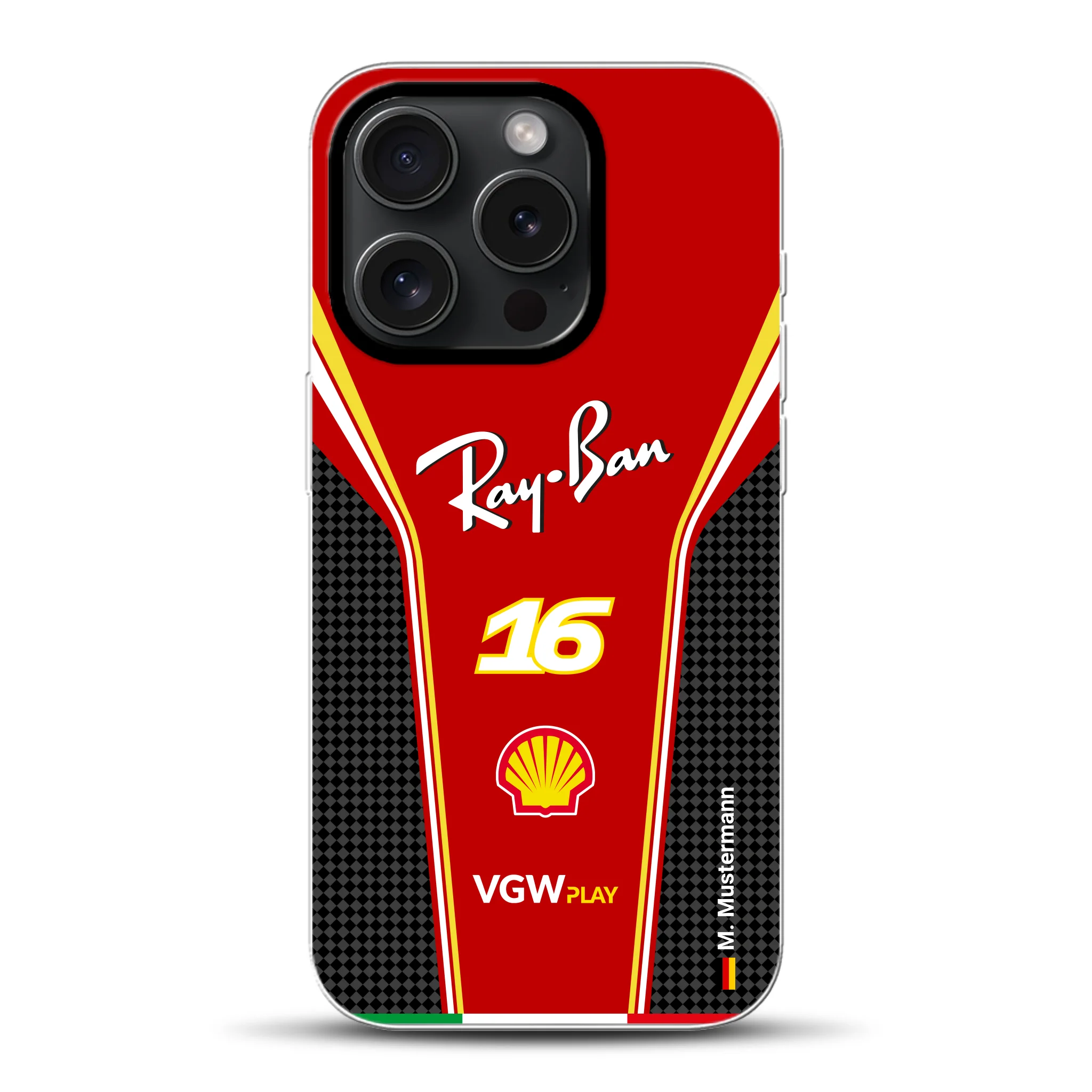 Ferrari F1 2024 Livery - Coque hybride personnalisée avec MagSafe