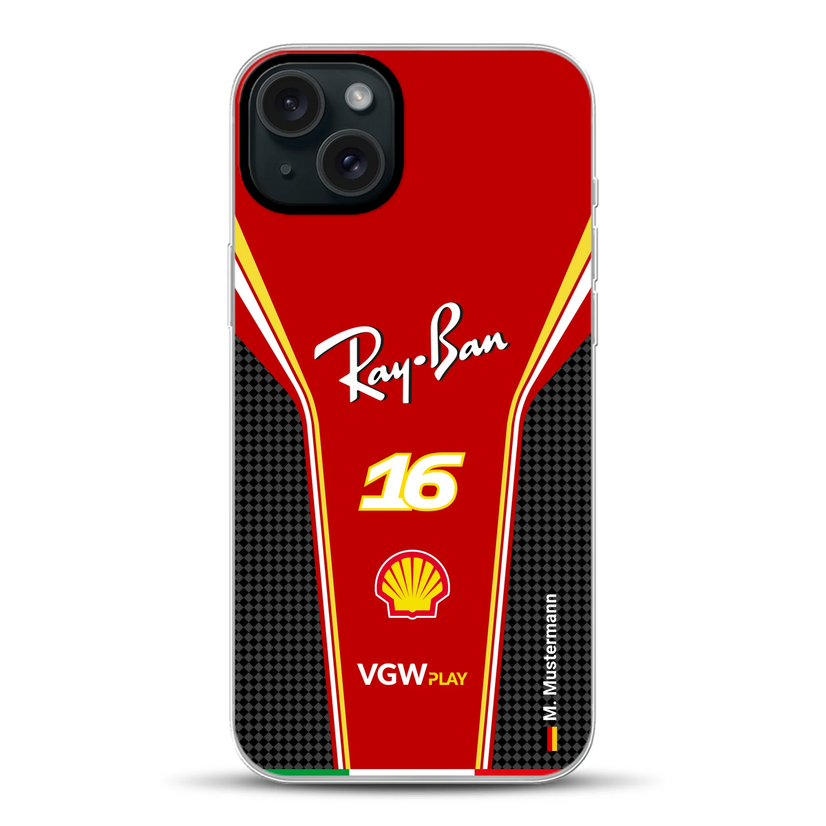 Ferrari F1 2024 Livery - Coque hybride personnalisée avec MagSafe