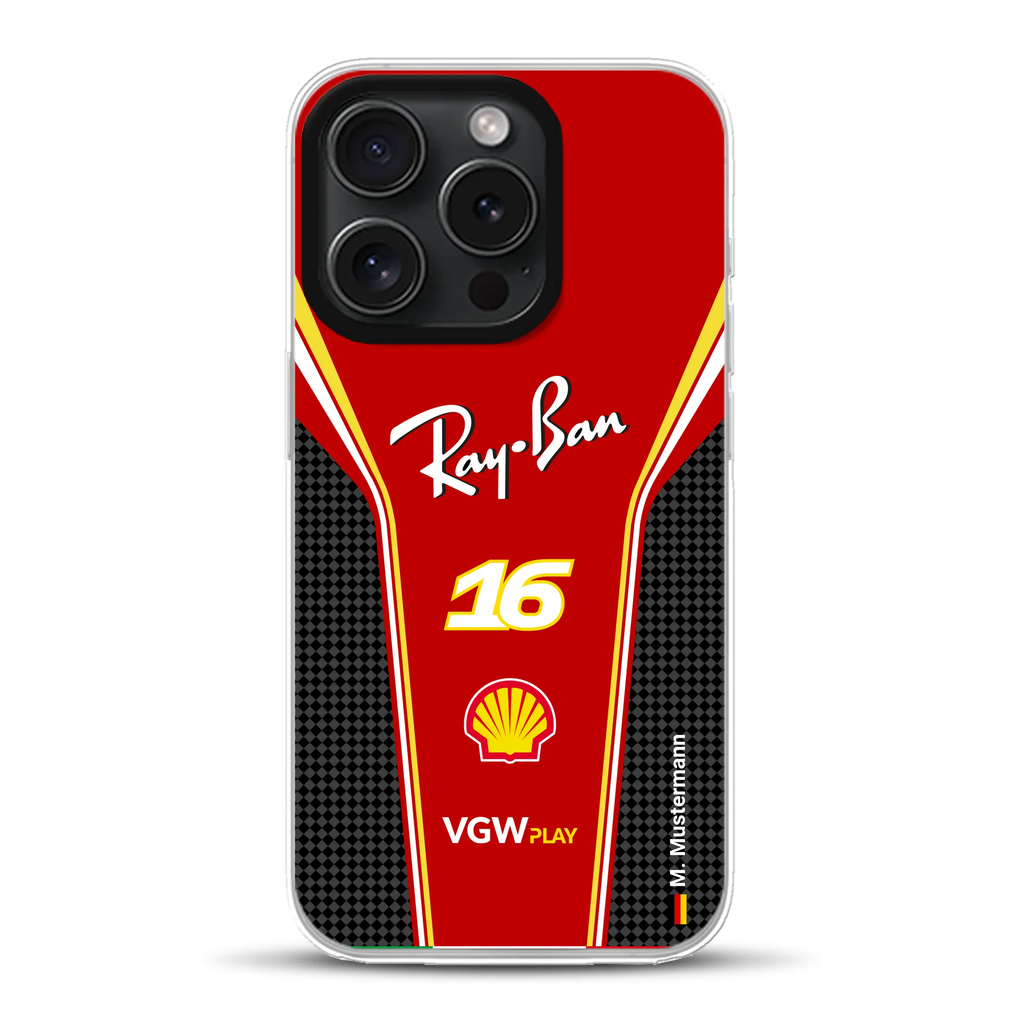 Ferrari F1 2024 Livery - Individuelle Hybrid Hülle mit MagSafe
