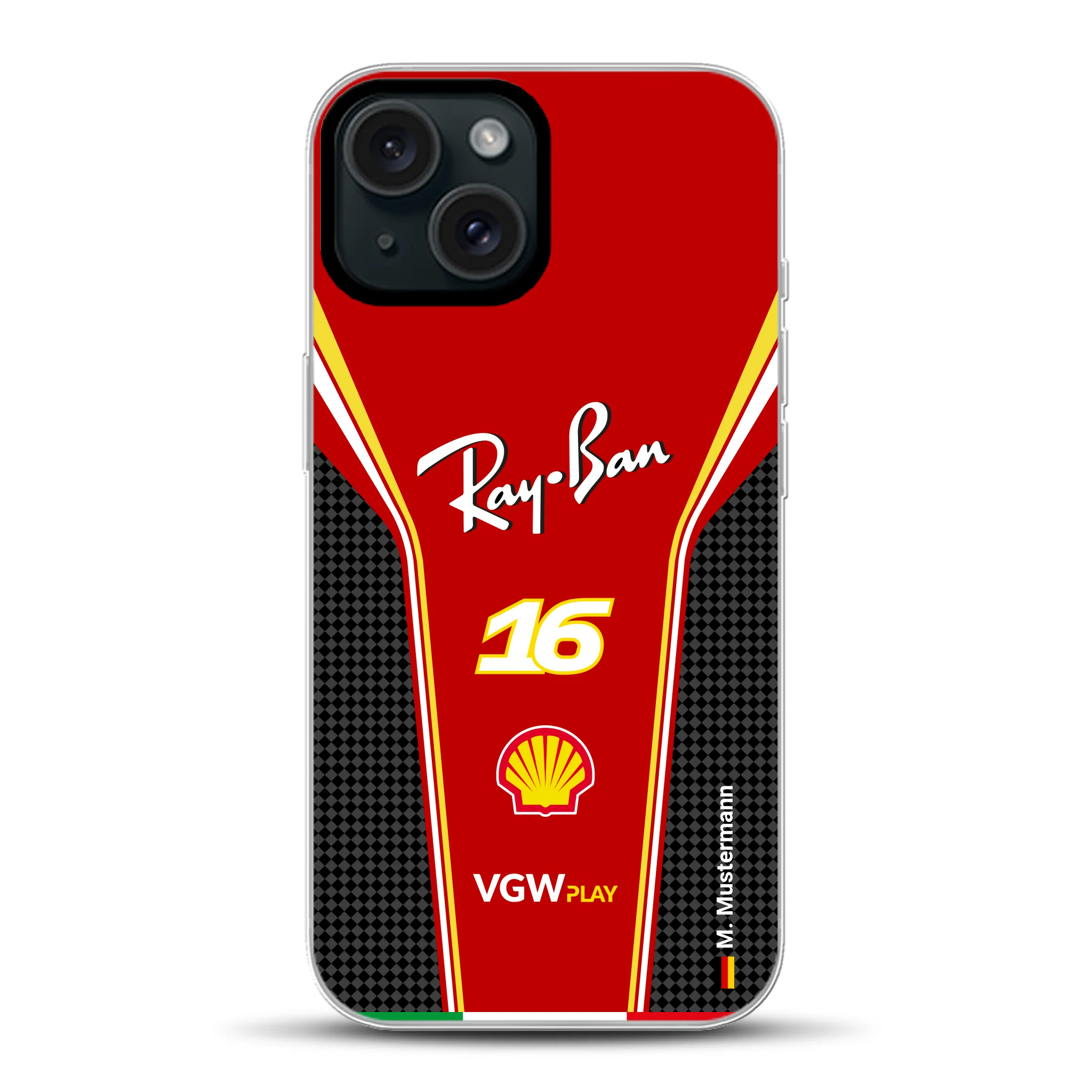 Ferrari F1 2024 Livery - Coque hybride personnalisée avec MagSafe
