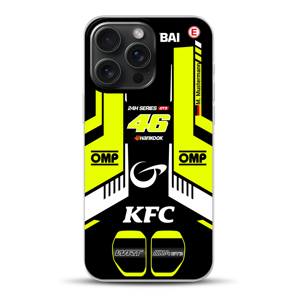 M4 GT3 #46 24h Dubai 2023 Rossi Livery - Cover ibrida personalizzata con MagSafe