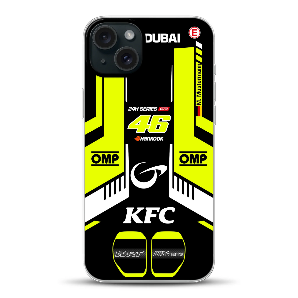 M4 GT3 #46 24h Dubai 2023 Rossi Livery - Cover ibrida personalizzata con MagSafe