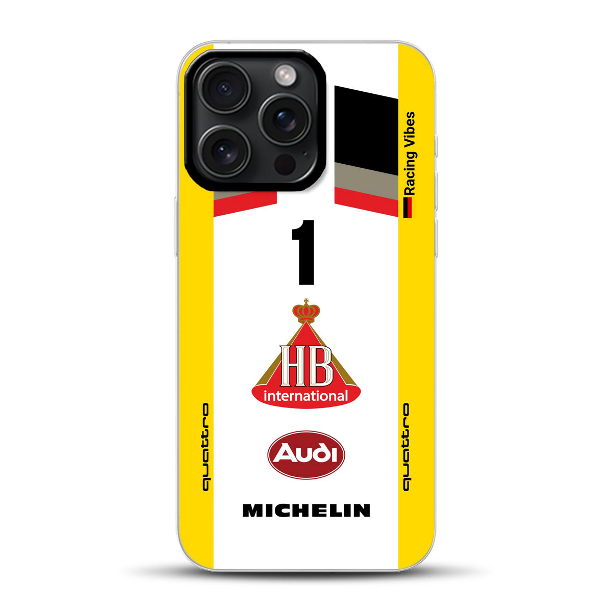 Audi Quattro S1 E2 Gruppe B Livery - Cover ibrida personalizzata con MagSafe
