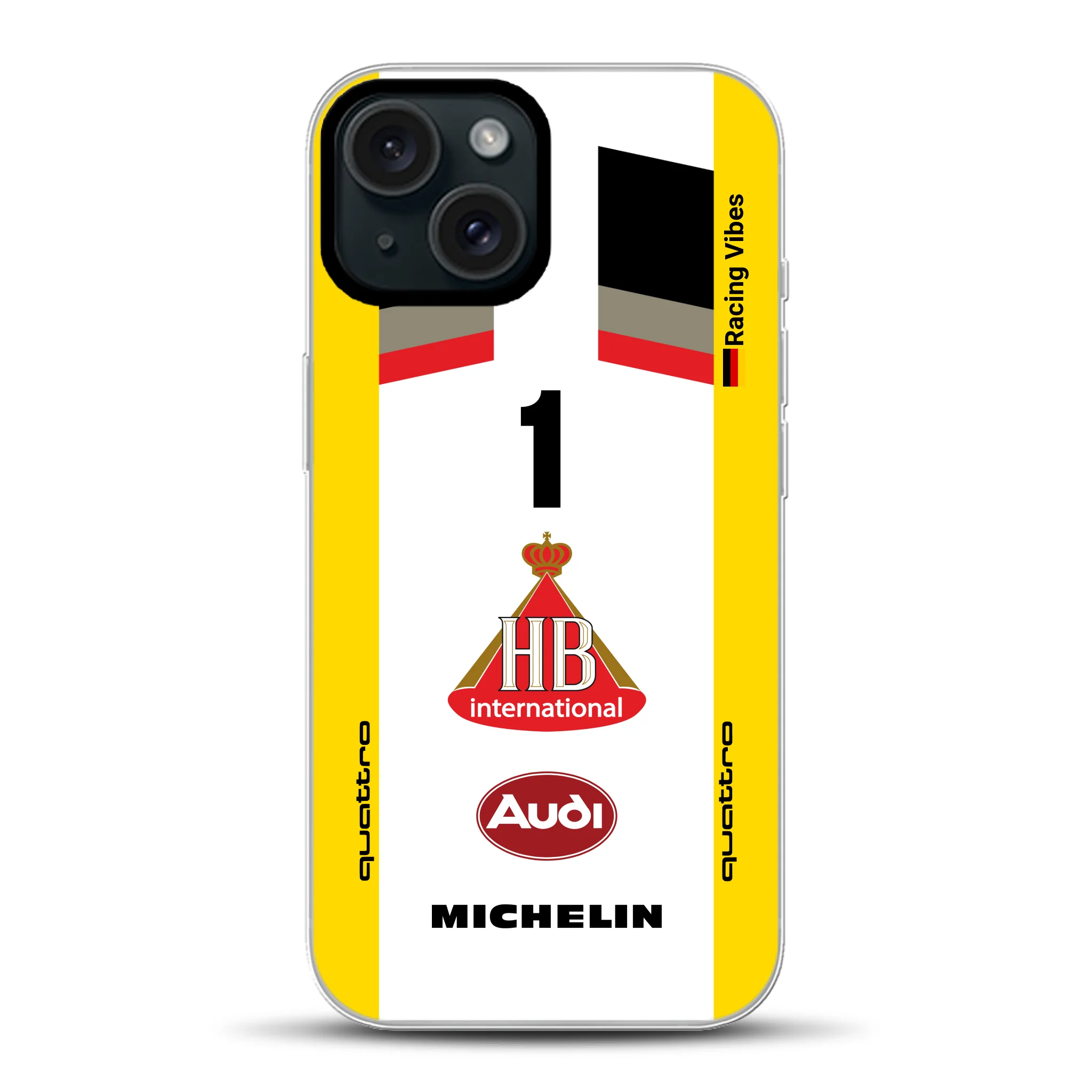Audi Quattro S1 E2 Gruppe B Livery - Individuelle Hybrid Hülle mit MagSafe