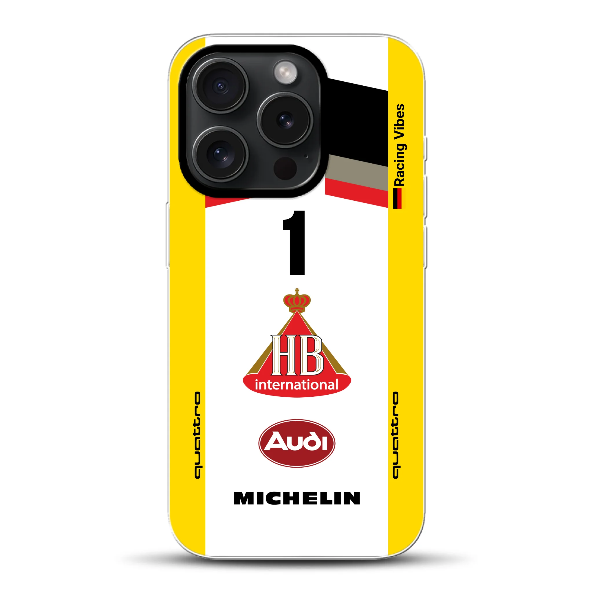 Audi Quattro S1 E2 Gruppe B Livery - Individuelle Hybrid Hülle mit MagSafe