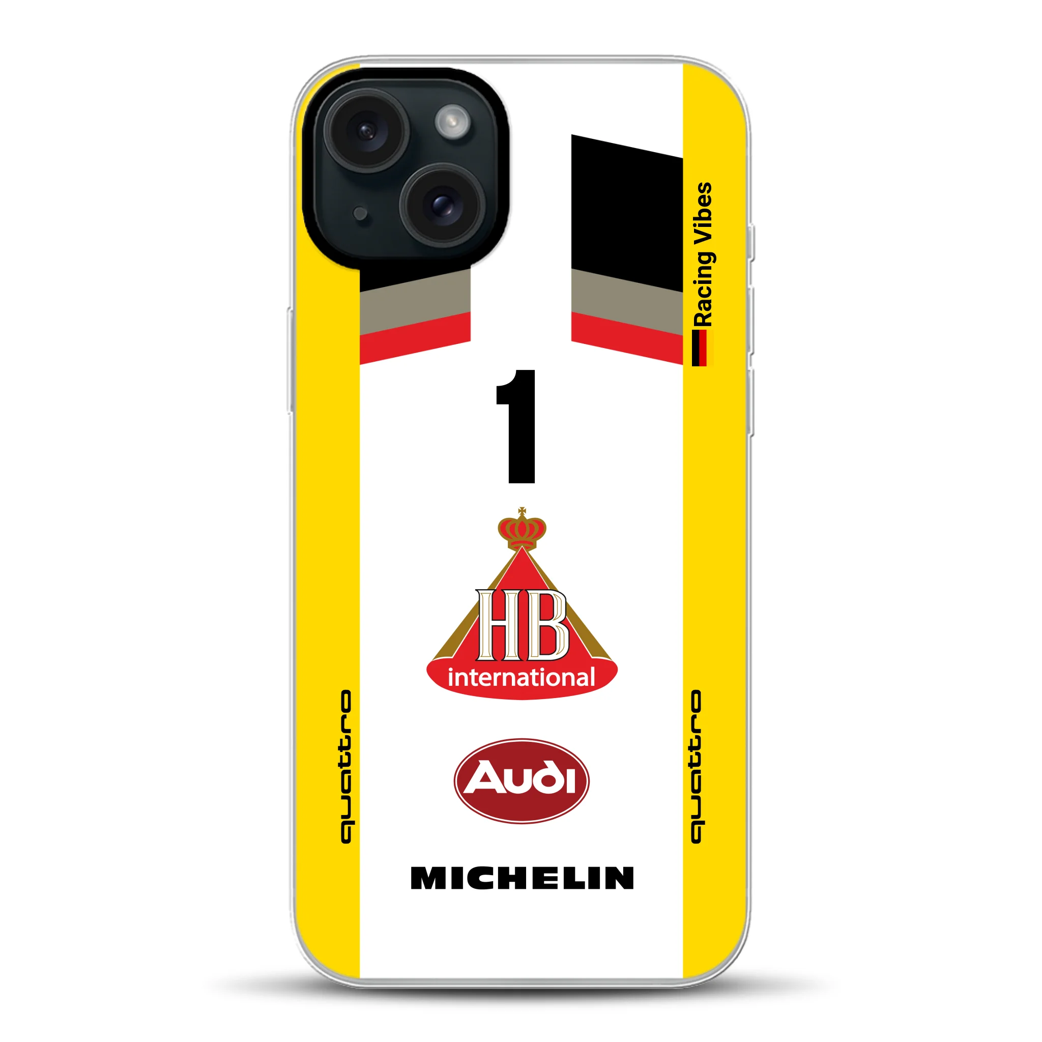 Audi Quattro S1 E2 Gruppe B Livery - Individuelle Hybrid Hülle mit MagSafe