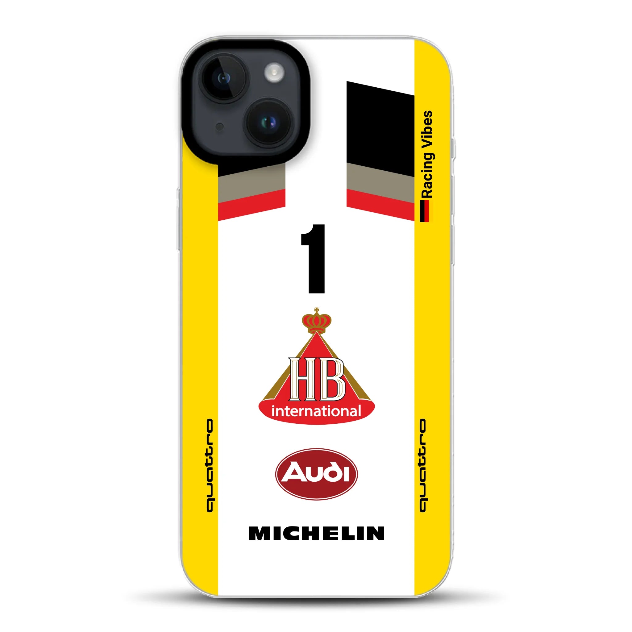 Audi Quattro S1 E2 Gruppe B Livery - Individuelle Hybrid Hülle mit MagSafe
