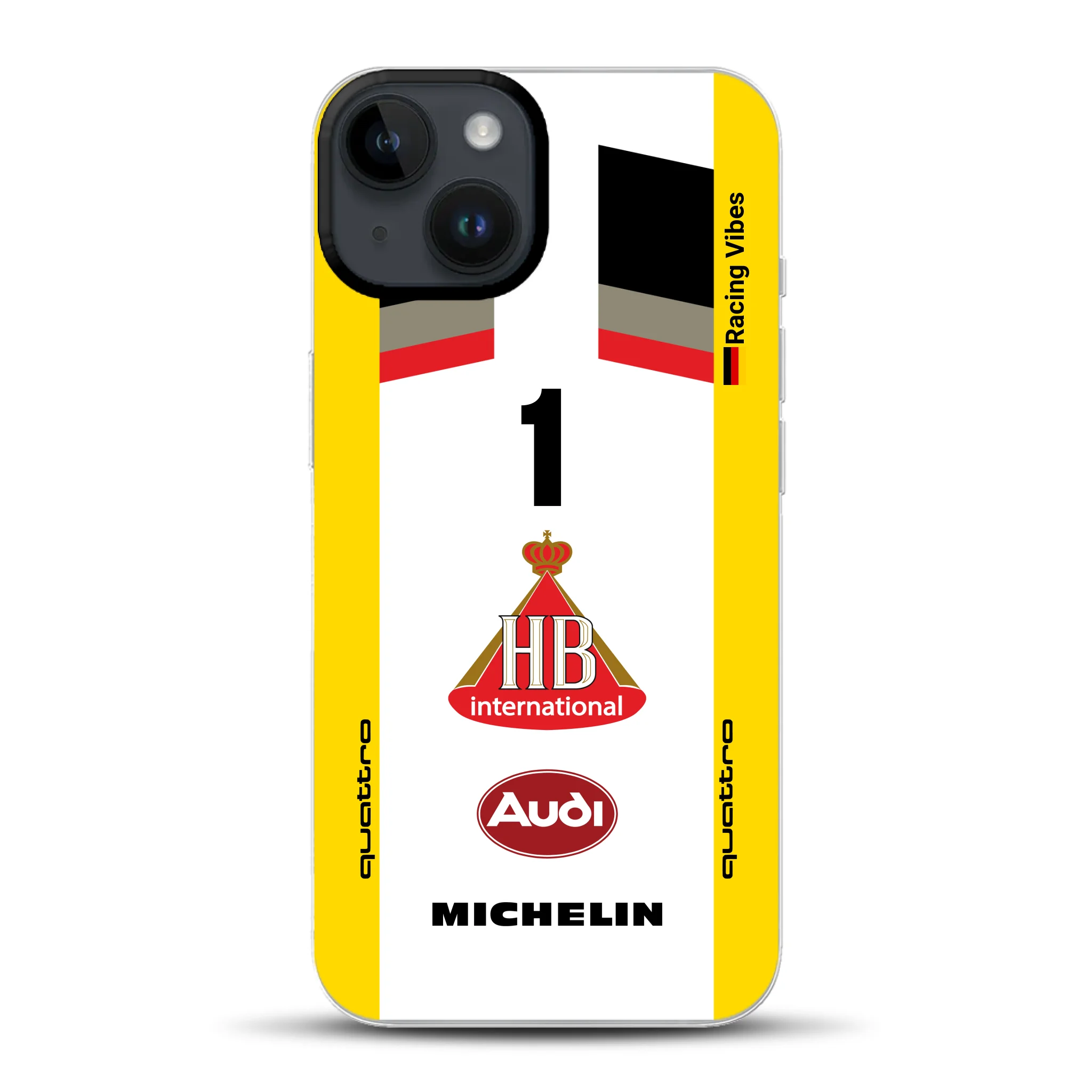 Audi Quattro S1 E2 Gruppe B Livery - Cover ibrida personalizzata con MagSafe