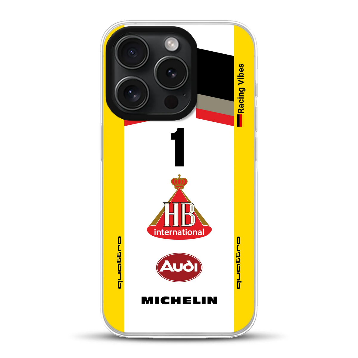 Audi Quattro S1 E2 Gruppe B Livery - Cover ibrida personalizzata con MagSafe