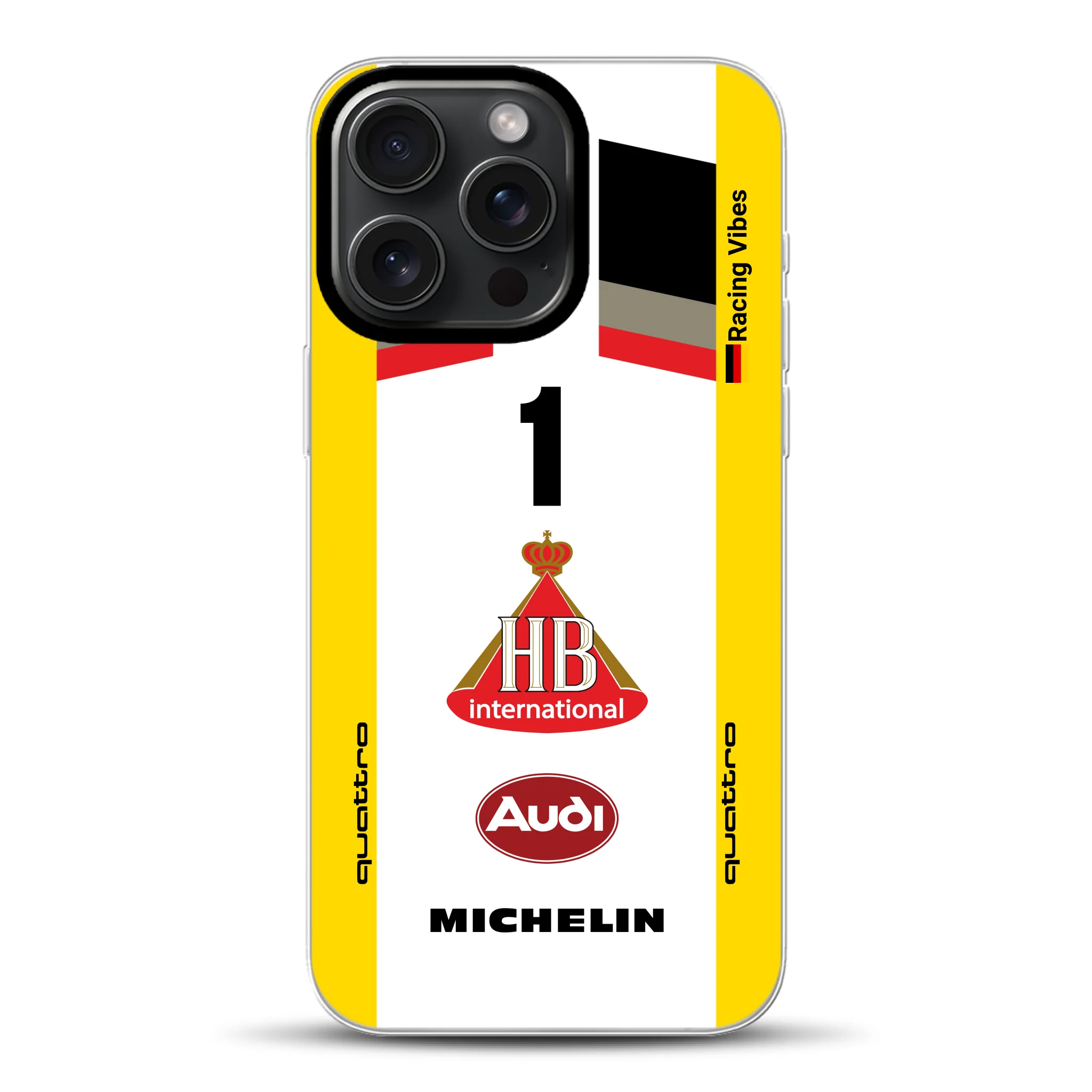 Audi Quattro S1 E2 Gruppe B Livery - Individuelle Hybrid Hülle mit MagSafe