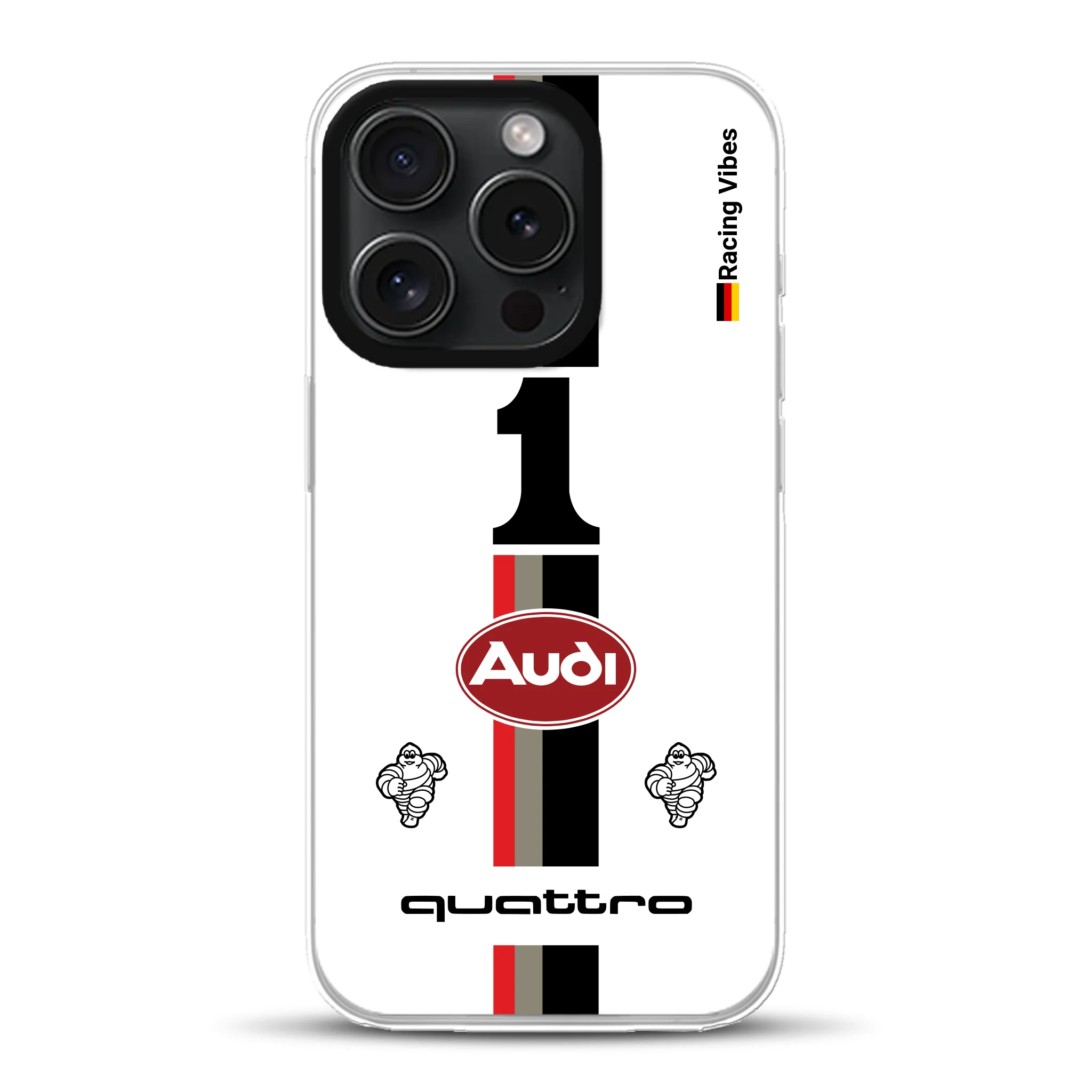 Audi Quattro S1 E2 Pikes Peak Livery - Cover ibrida personalizzata con MagSafe