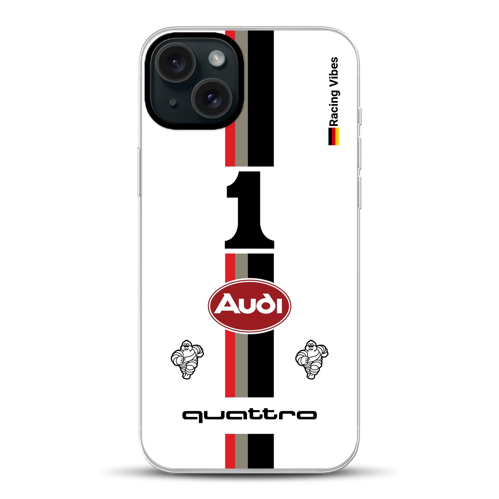 Audi Quattro S1 E2 Pikes Peak Livery - Individuelle Hybrid Hülle mit MagSafe