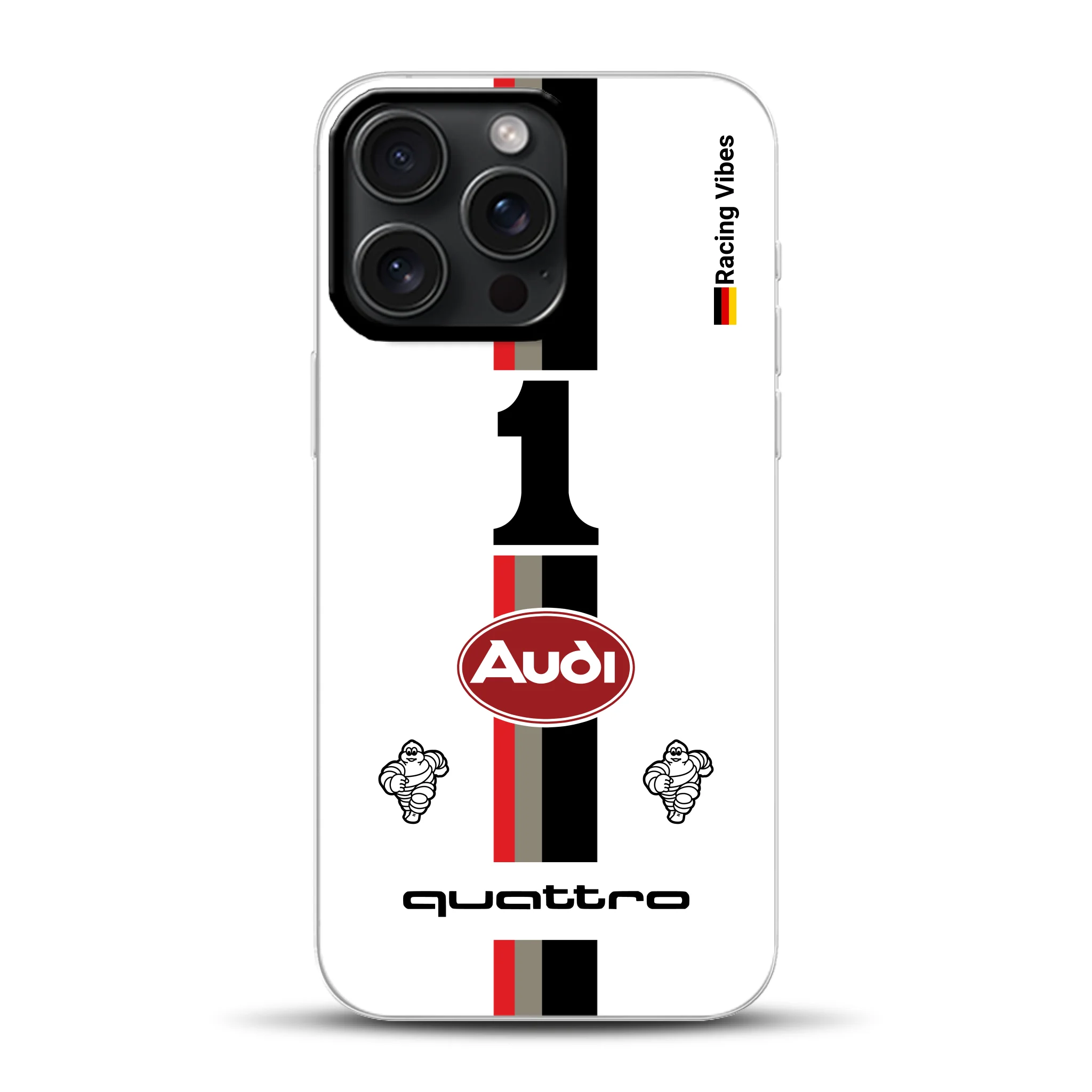 Audi Quattro S1 E2 Pikes Peak Livery - Cover ibrida personalizzata con MagSafe