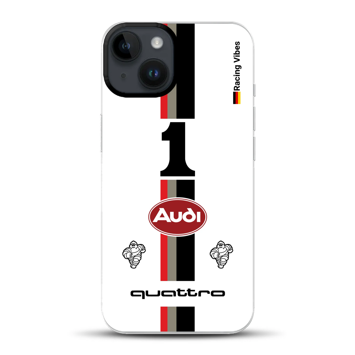 Audi Quattro S1 E2 Pikes Peak Livery - Cover ibrida personalizzata con MagSafe
