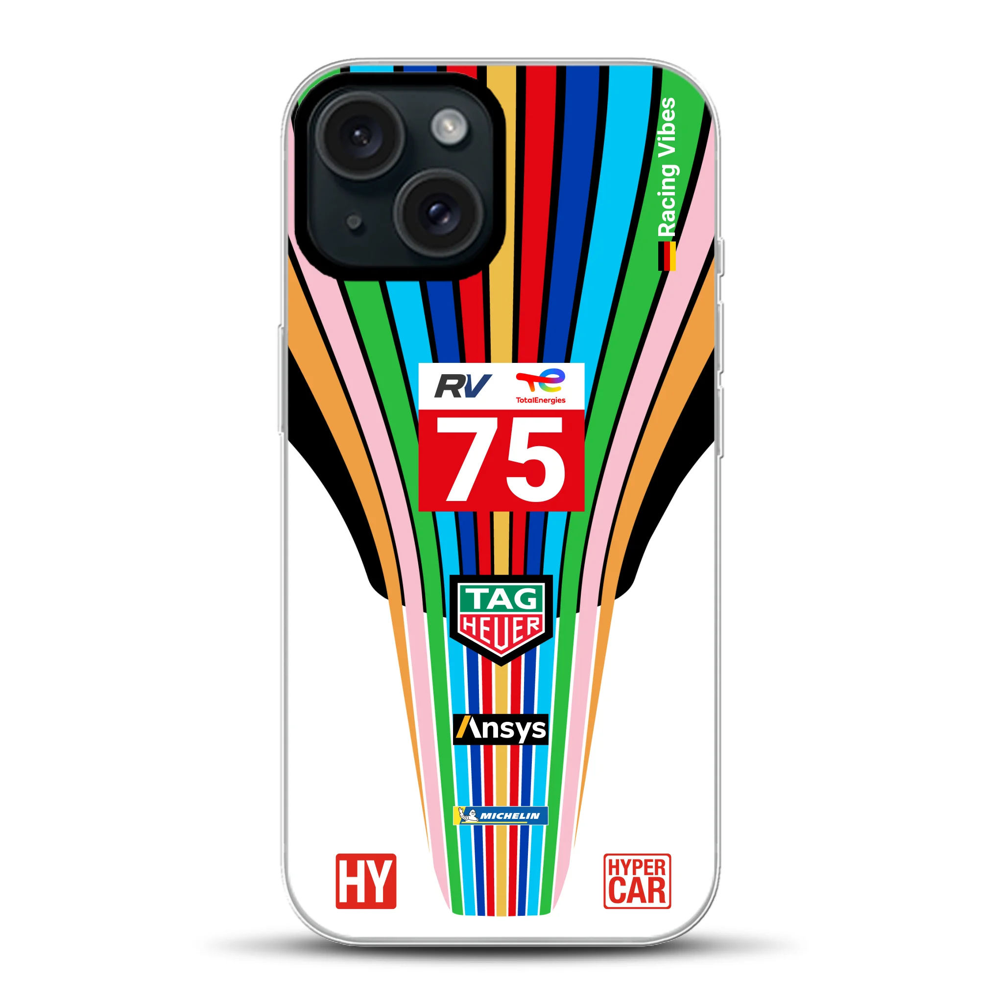 Porsche 963 #75 2023 Livery - Coque hybride personnalisée avec MagSafe