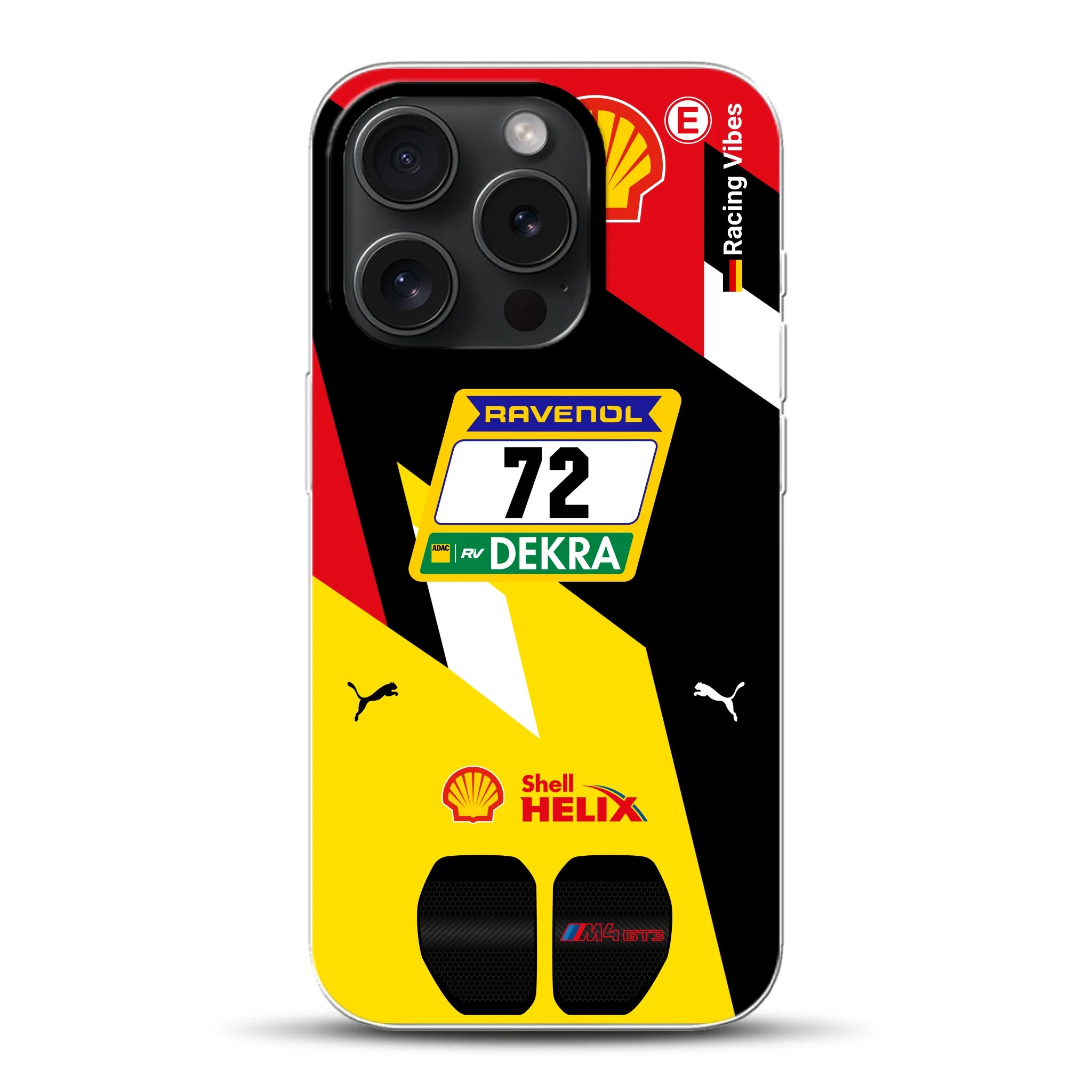 RMG M4 GT3 #72 Nürburgring 24h Qualifiers 2024 Livery - Cover ibrida personalizzata con MagSafe