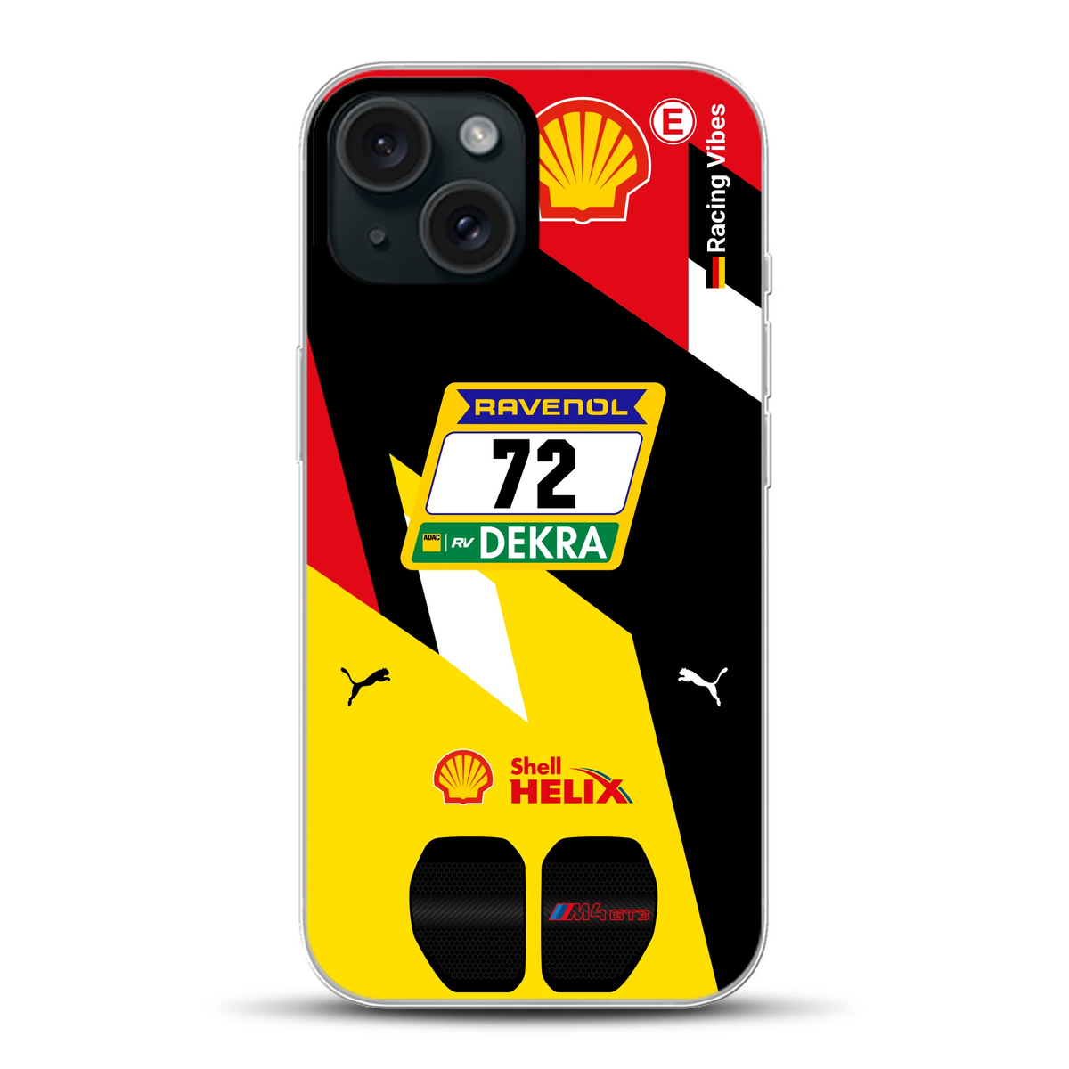 RMG M4 GT3 #72 Nürburgring 24h Qualifiers 2024 Livery - Cover ibrida personalizzata con MagSafe