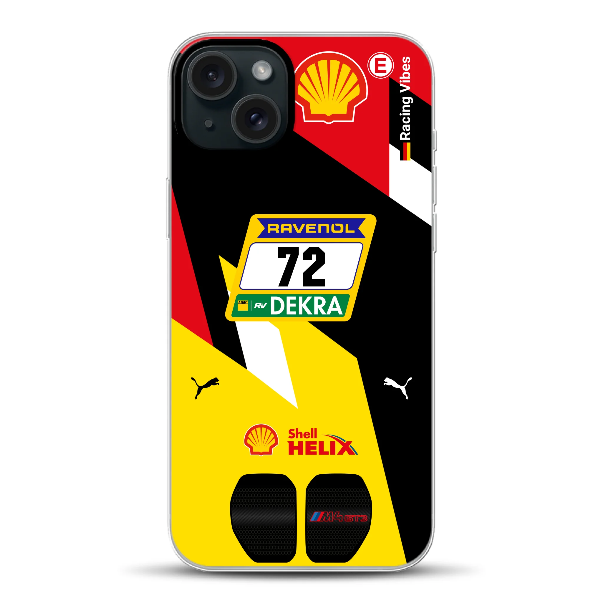 RMG M4 GT3 #72 Nürburgring 24h Qualifiers 2024 Livery - Cover ibrida personalizzata con MagSafe