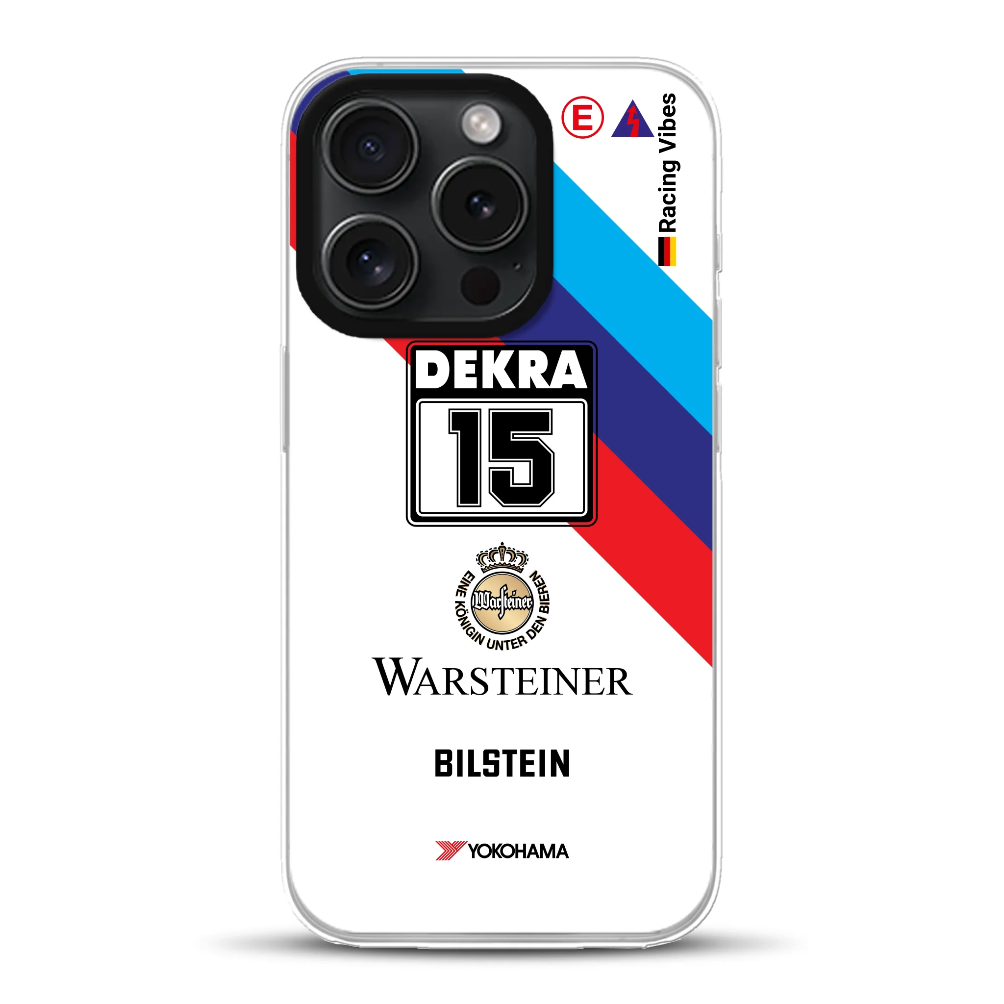 M3 E30 #15 DTM Champion 1989 Livery - Cover ibrida personalizzata con MagSafe