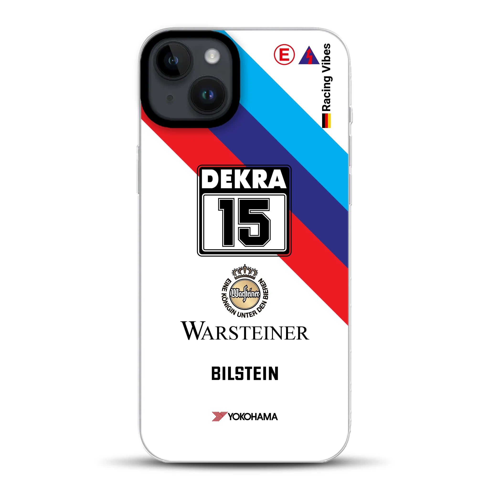 M3 E30 #15 DTM Champion 1989 Livery - Cover ibrida personalizzata con MagSafe