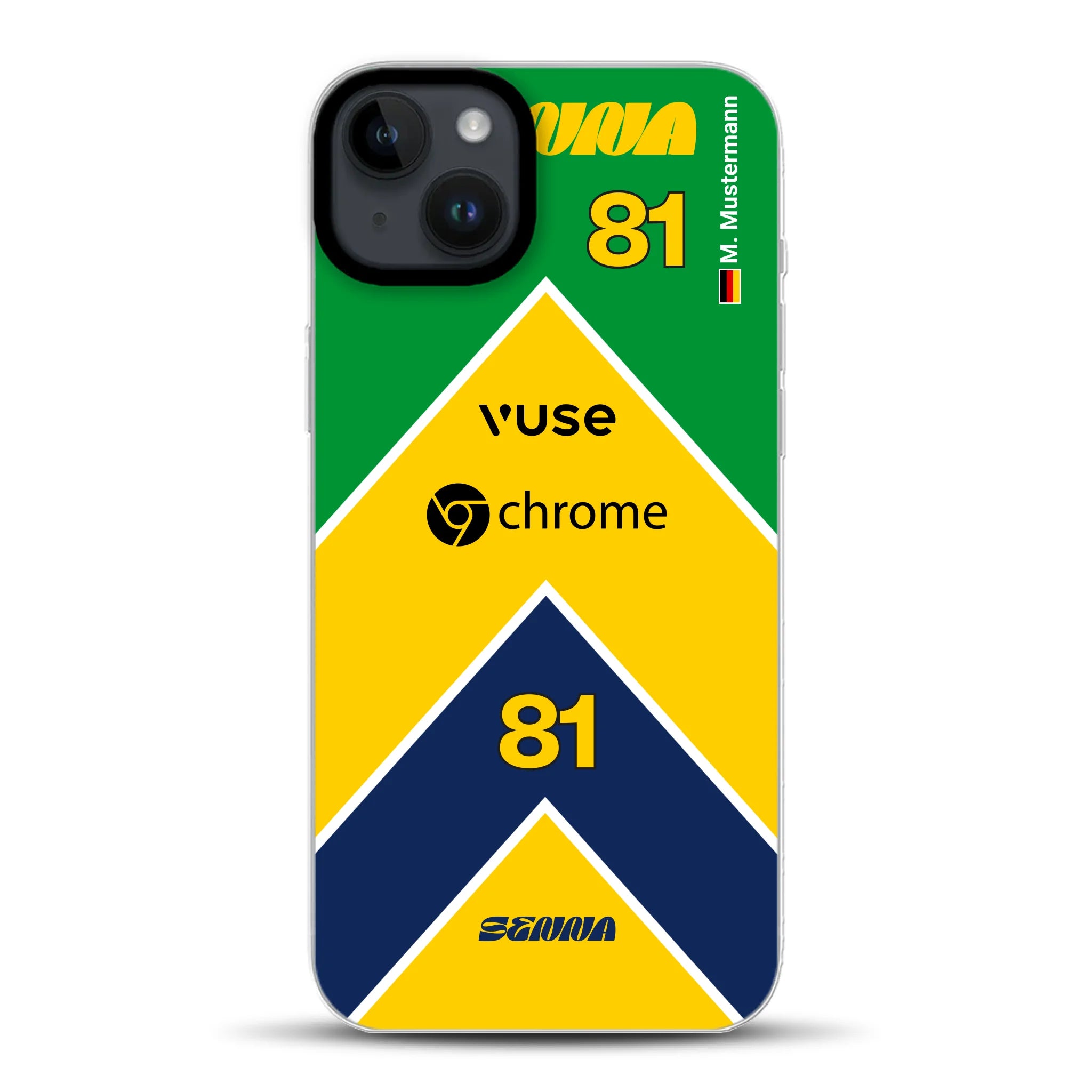 McL F1 Senna Monaco 2024 Livery - Individuelle Hybrid Hülle mit MagSafe