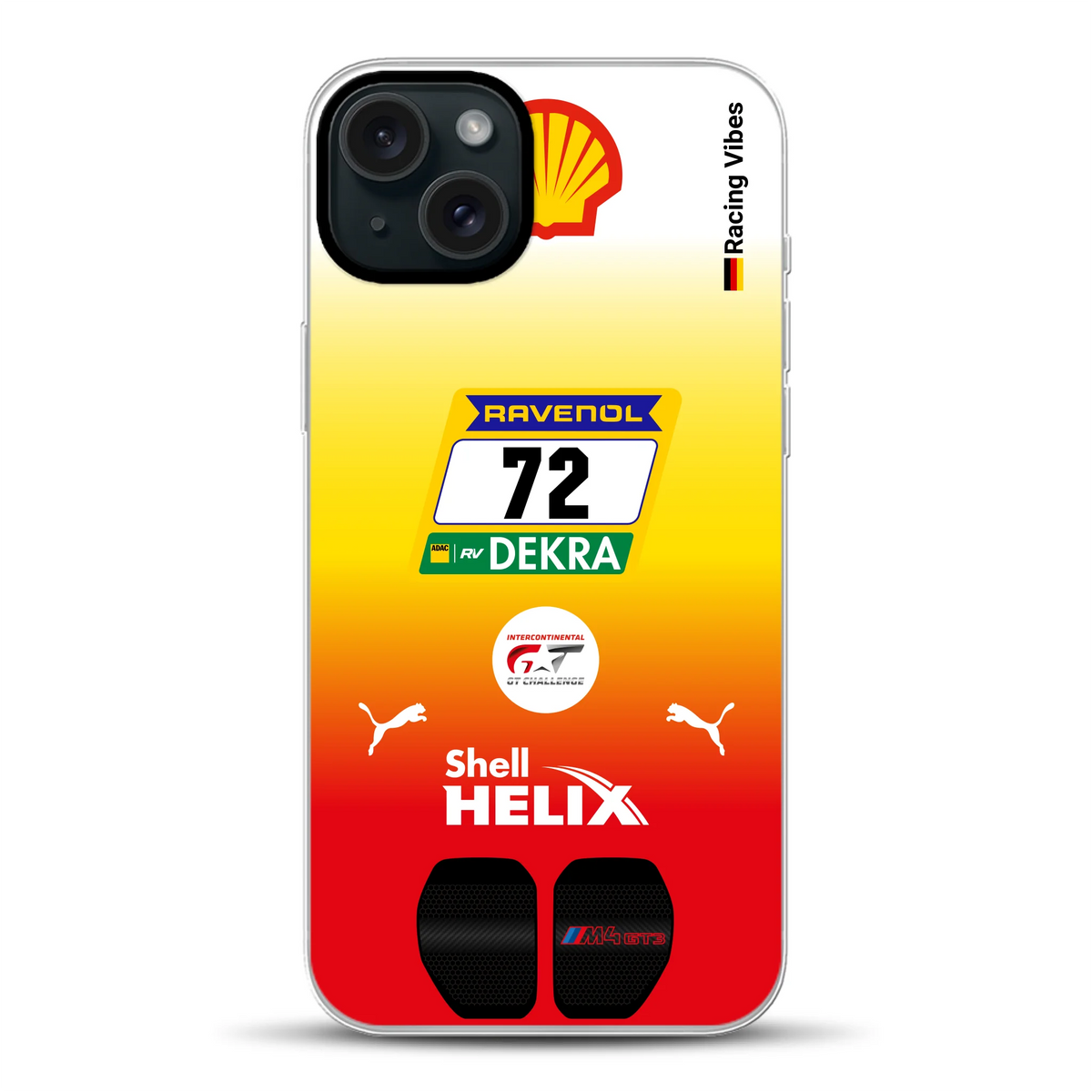 RMG M4 GT3 #72 24h Nürburgring 2024 Livery - Cover ibrida personalizzata con MagSafe