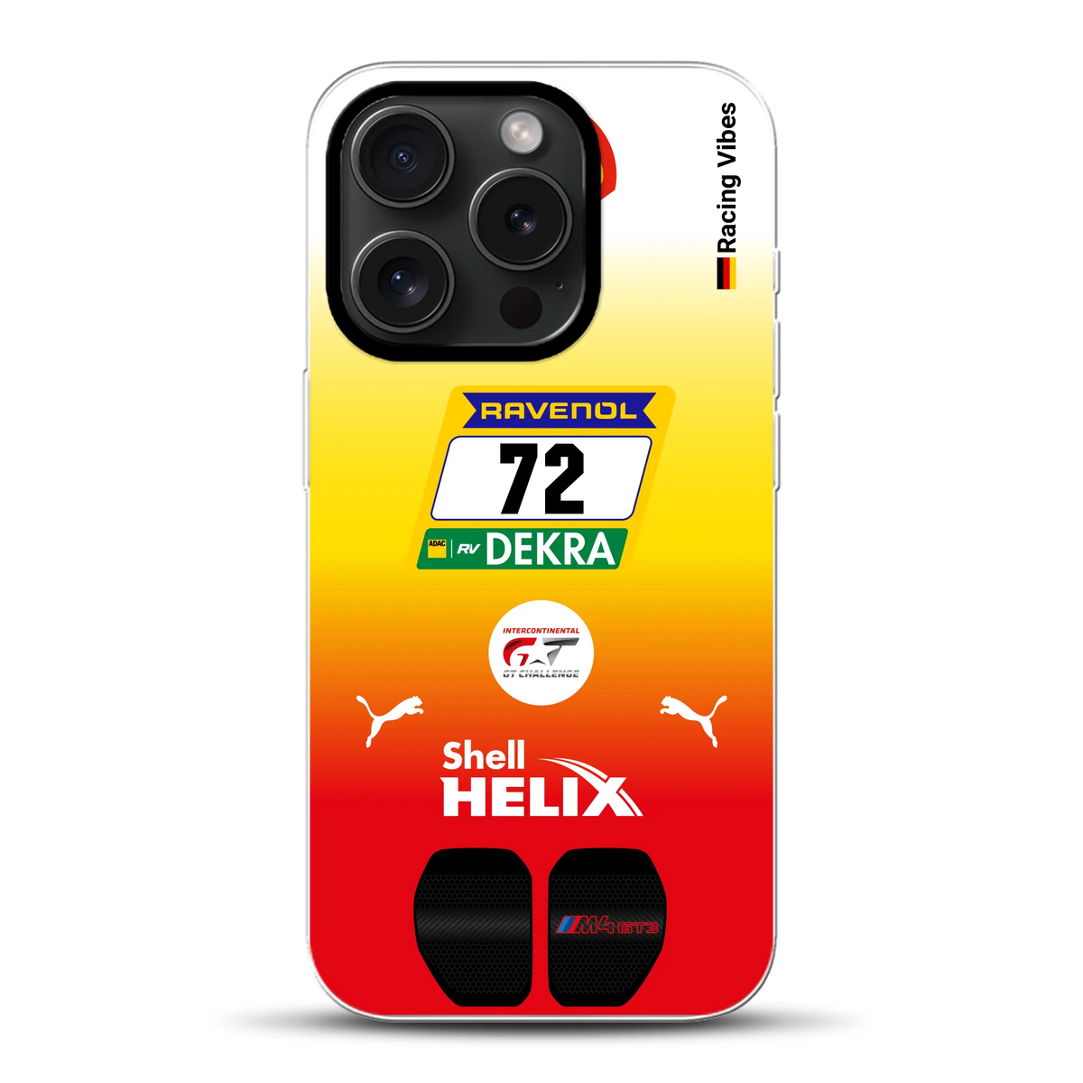 RMG M4 GT3 #72 24h Nürburgring 2024 Livery - Cover ibrida personalizzata con MagSafe