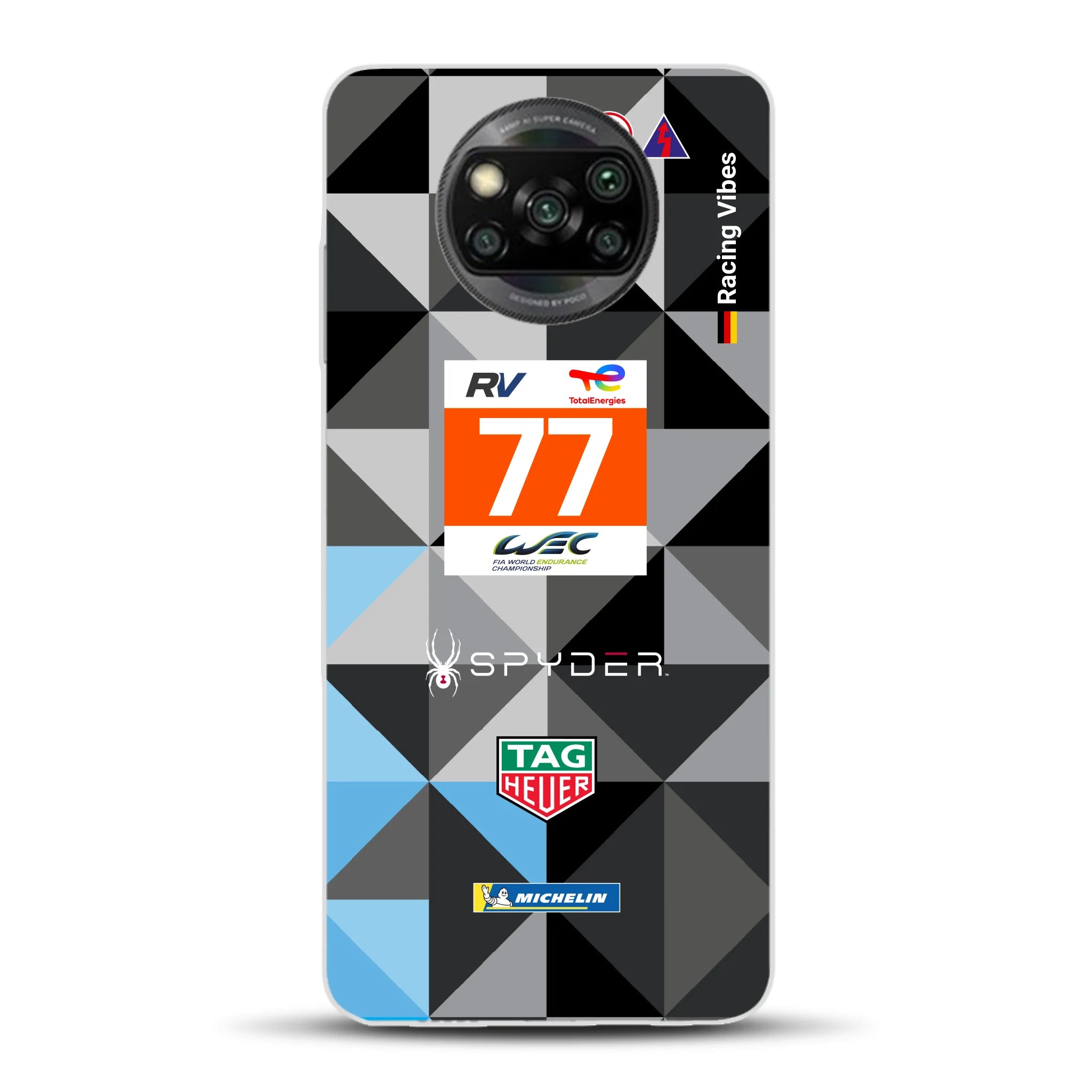 911 RSR Dempsey Proton 24h 2022 Livery - Custodia per cellulare personalizzata per Xiaomi