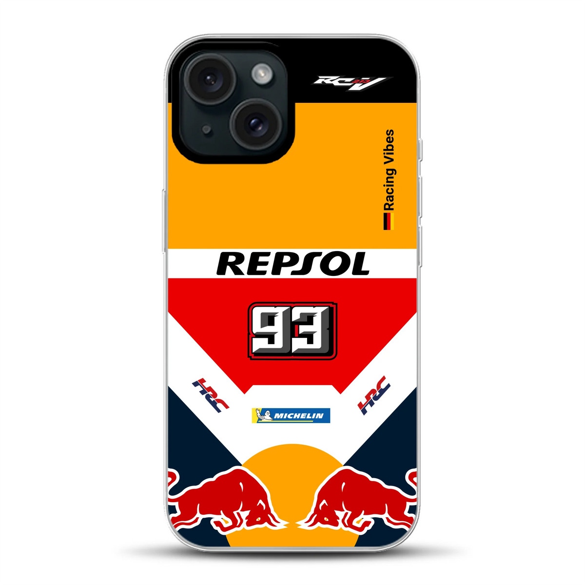 RC213V MotoGP Marc Márquez 2019 Champion Livery - Cover ibrida personalizzata con MagSafe