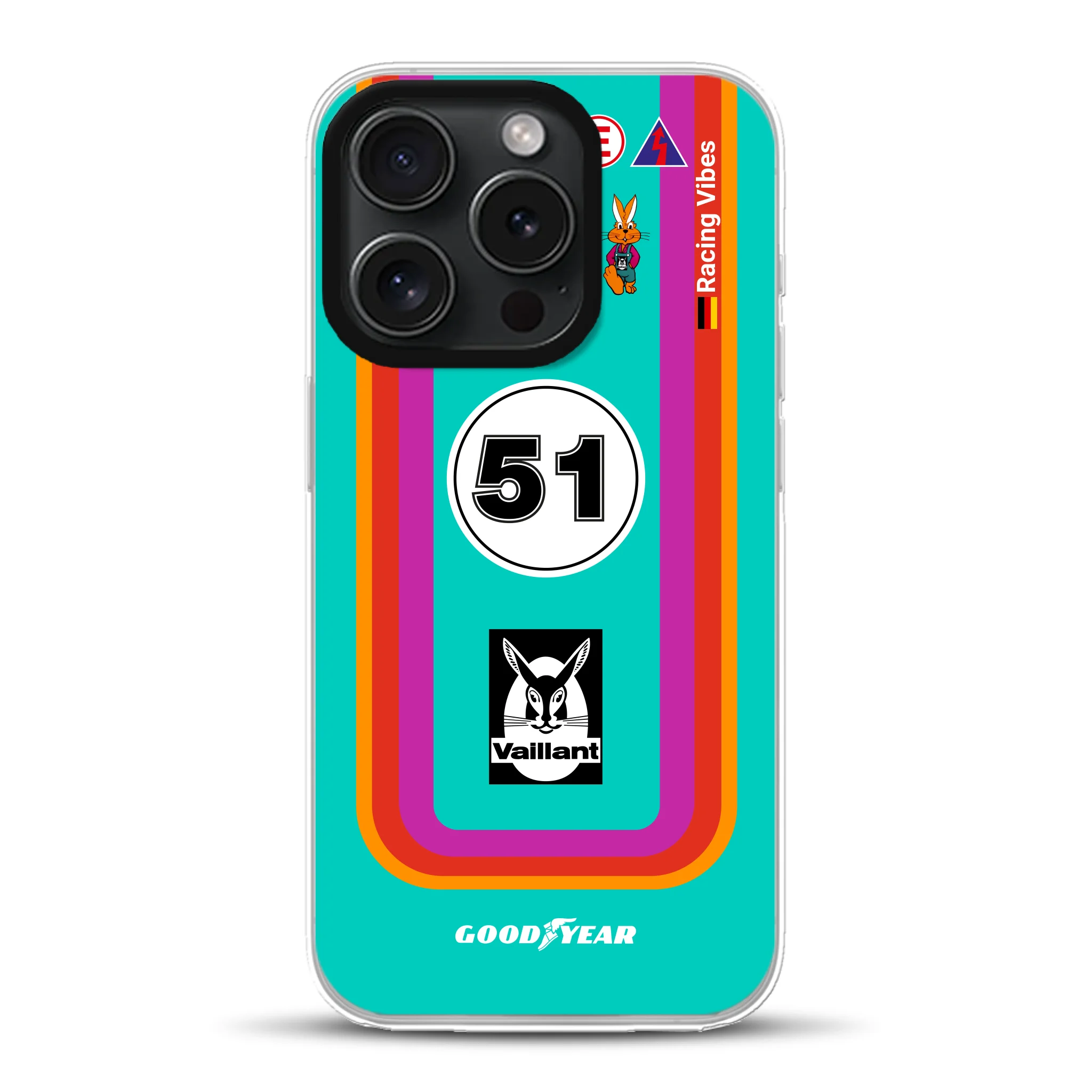 Porsche 935 K3 Vaillant Kremer Racing 1977 Livery - Coque hybride personnalisée avec MagSafe