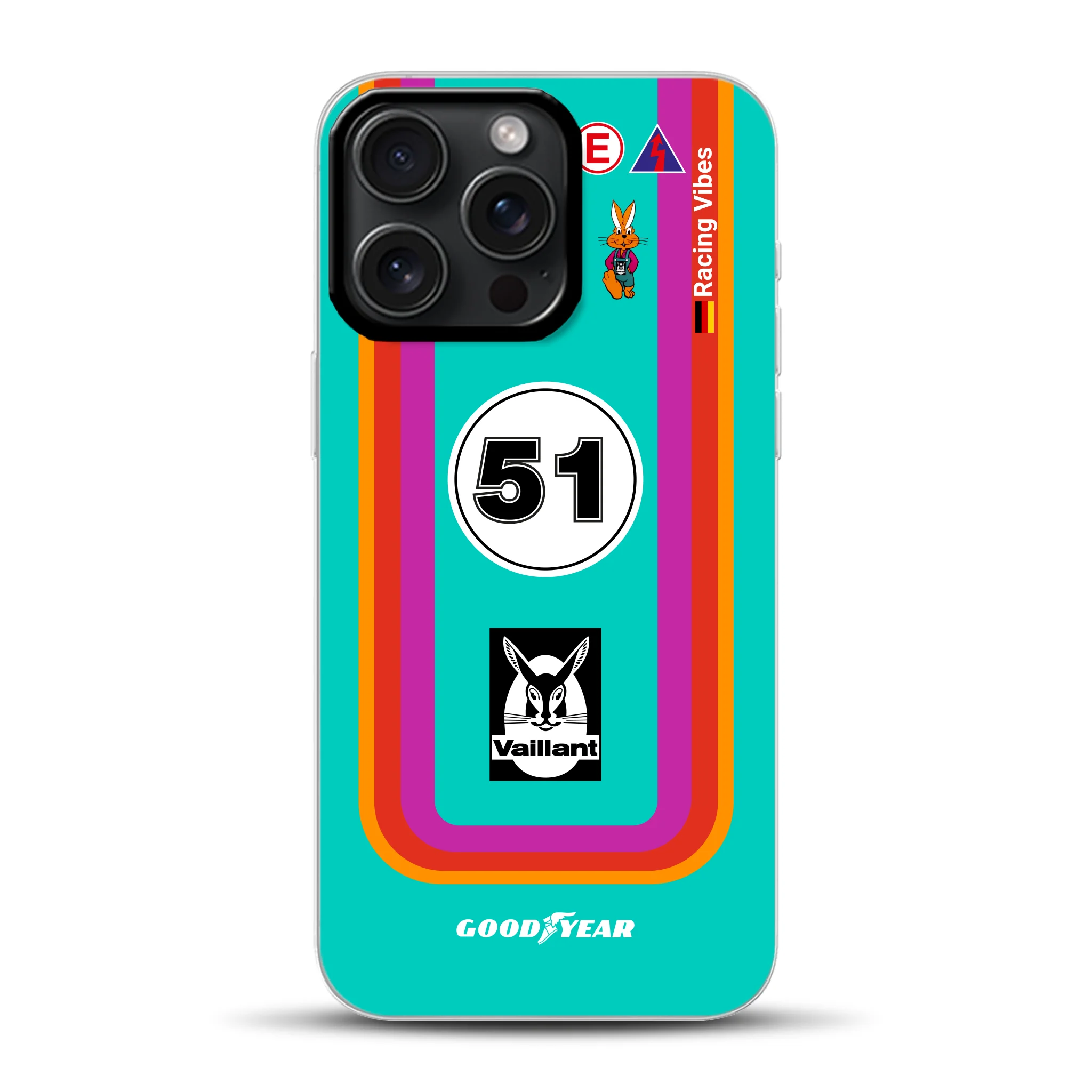Porsche 935 K3 Vaillant Kremer Racing 1977 Livery - Coque hybride personnalisée avec MagSafe