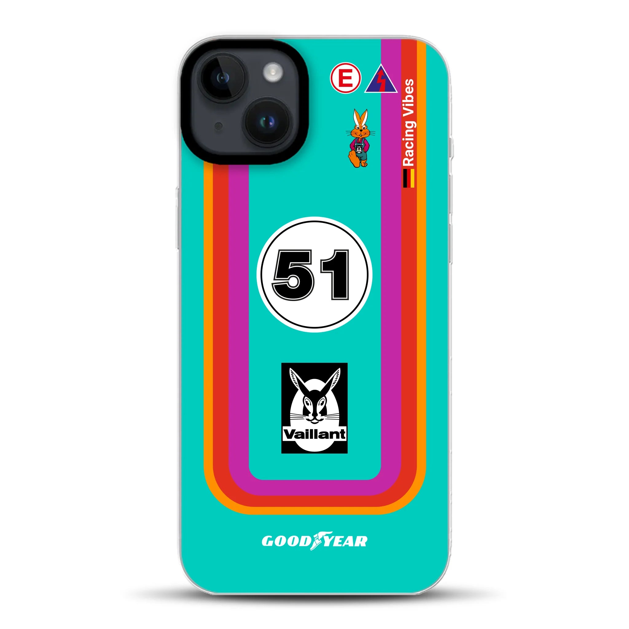 Porsche 935 K3 Vaillant Kremer Racing 1977 Livery - Coque hybride personnalisée avec MagSafe