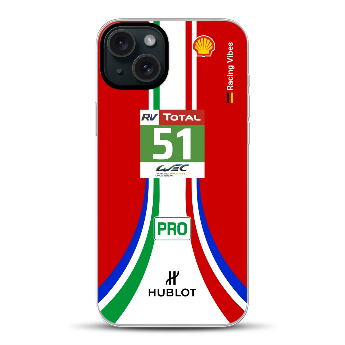 488 GTE LM Livery - Cover ibrida personalizzata con MagSafe