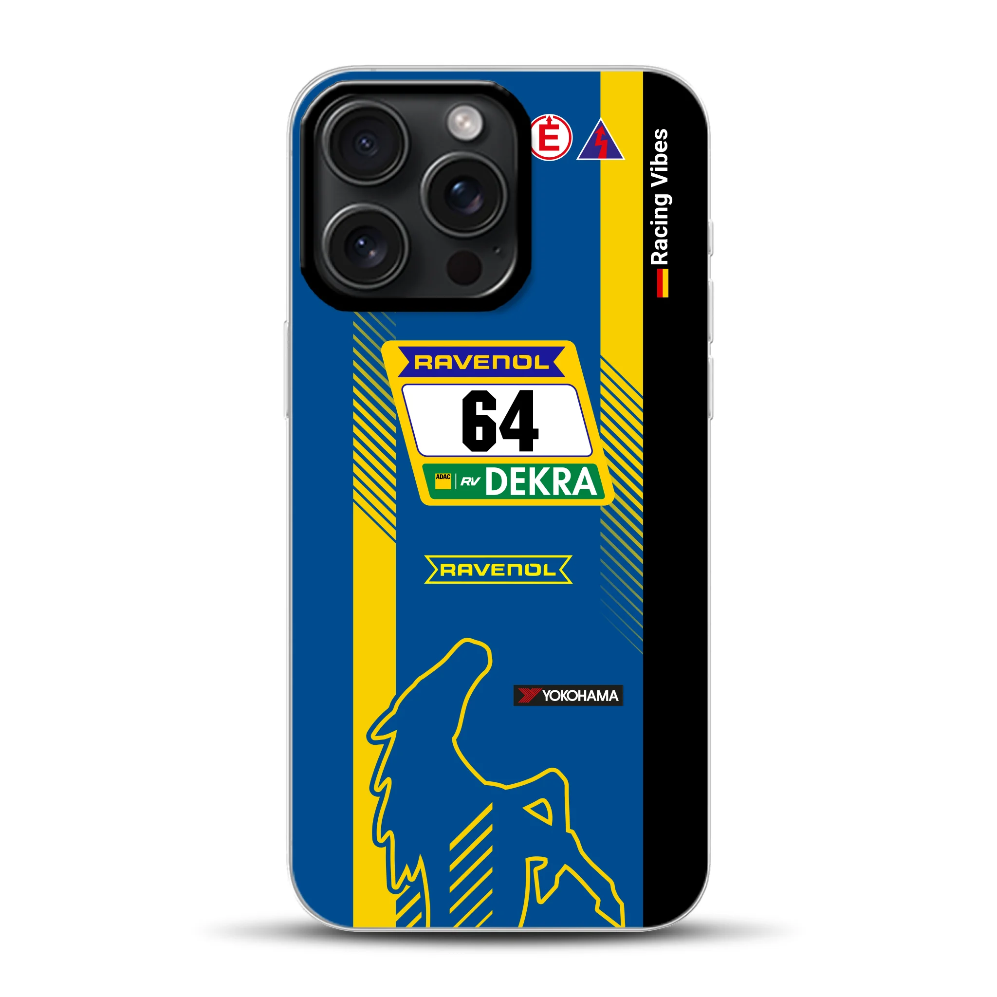 Mustang GT3 DTM & 24h Nürburgring Livery - Cover ibrida personalizzata con MagSafe