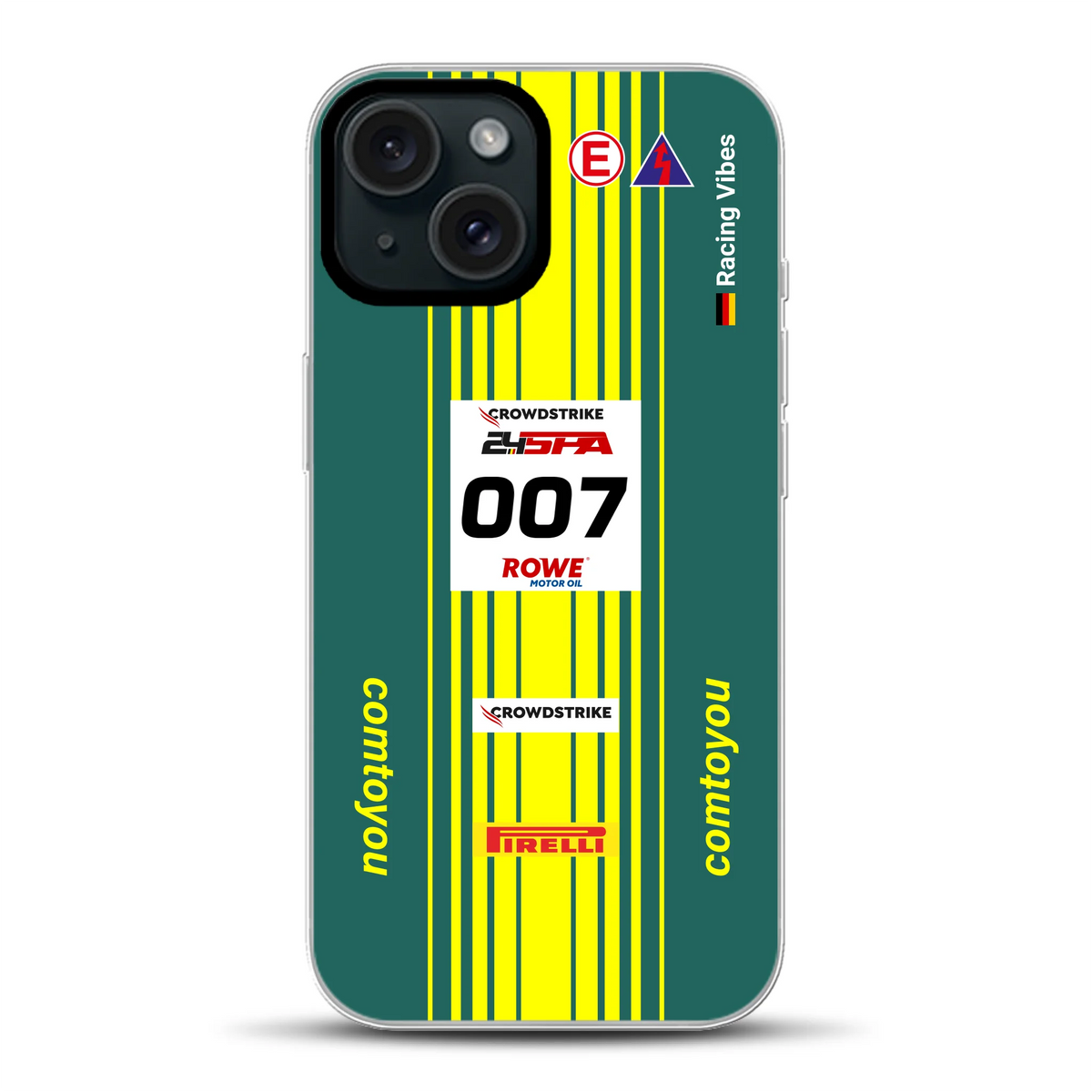 Vantage AMR GT3 Evo #007 Livery - Cover ibrida personalizzata con MagSafe