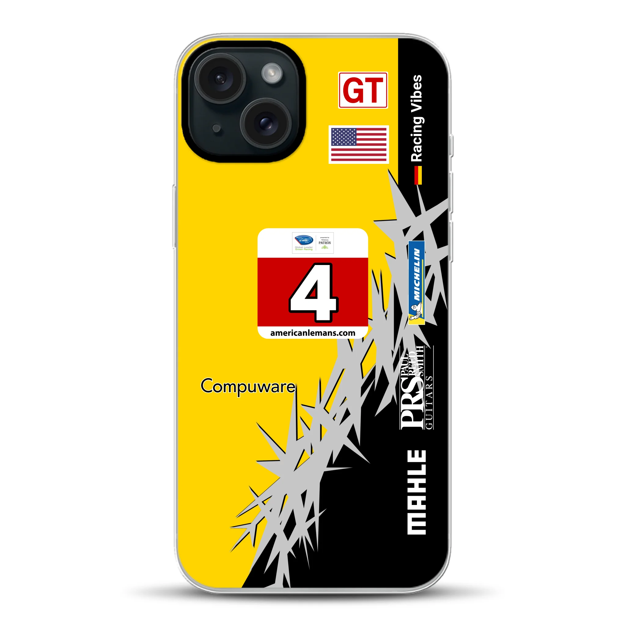 Corvette C6R 2010 ALMS Livery - Individuelle Hybrid Hülle mit MagSafe