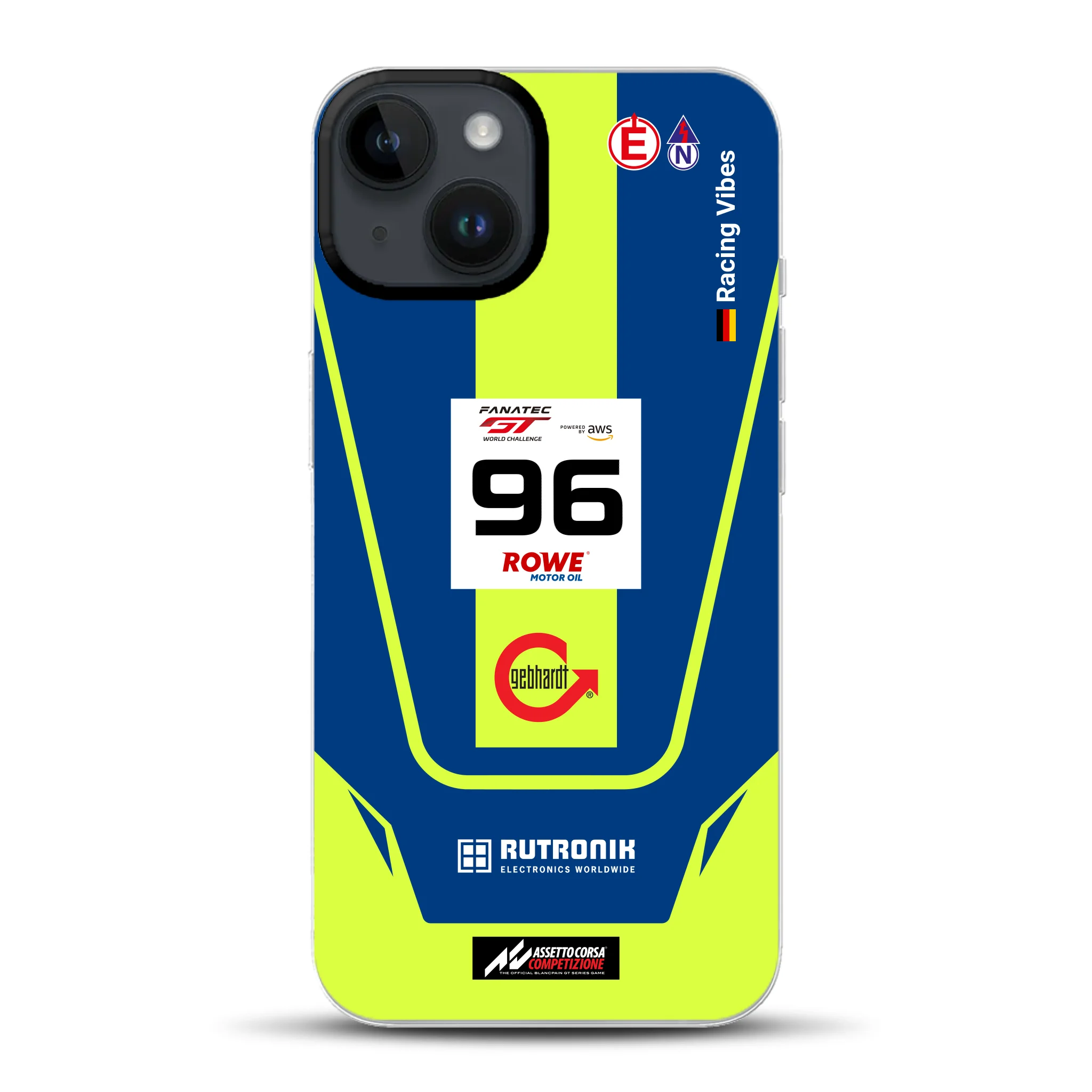 Porsche 911 GT3 R GTWC #96 Livery - Coque hybride personnalisée avec MagSafe