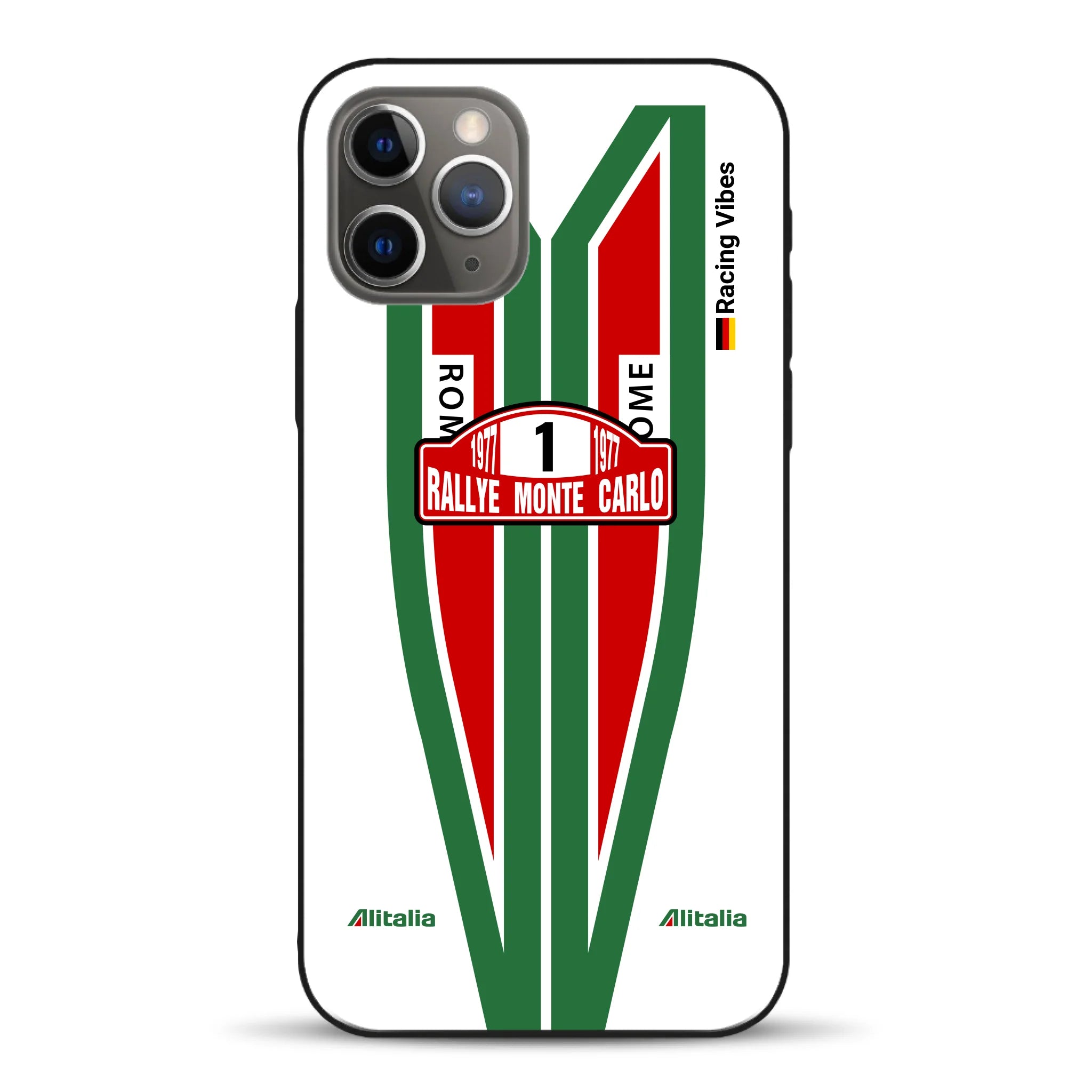 Lancia Stratos Alitalia 1977 Livery - Housse de téléphone portable personnalisée pour iPhone