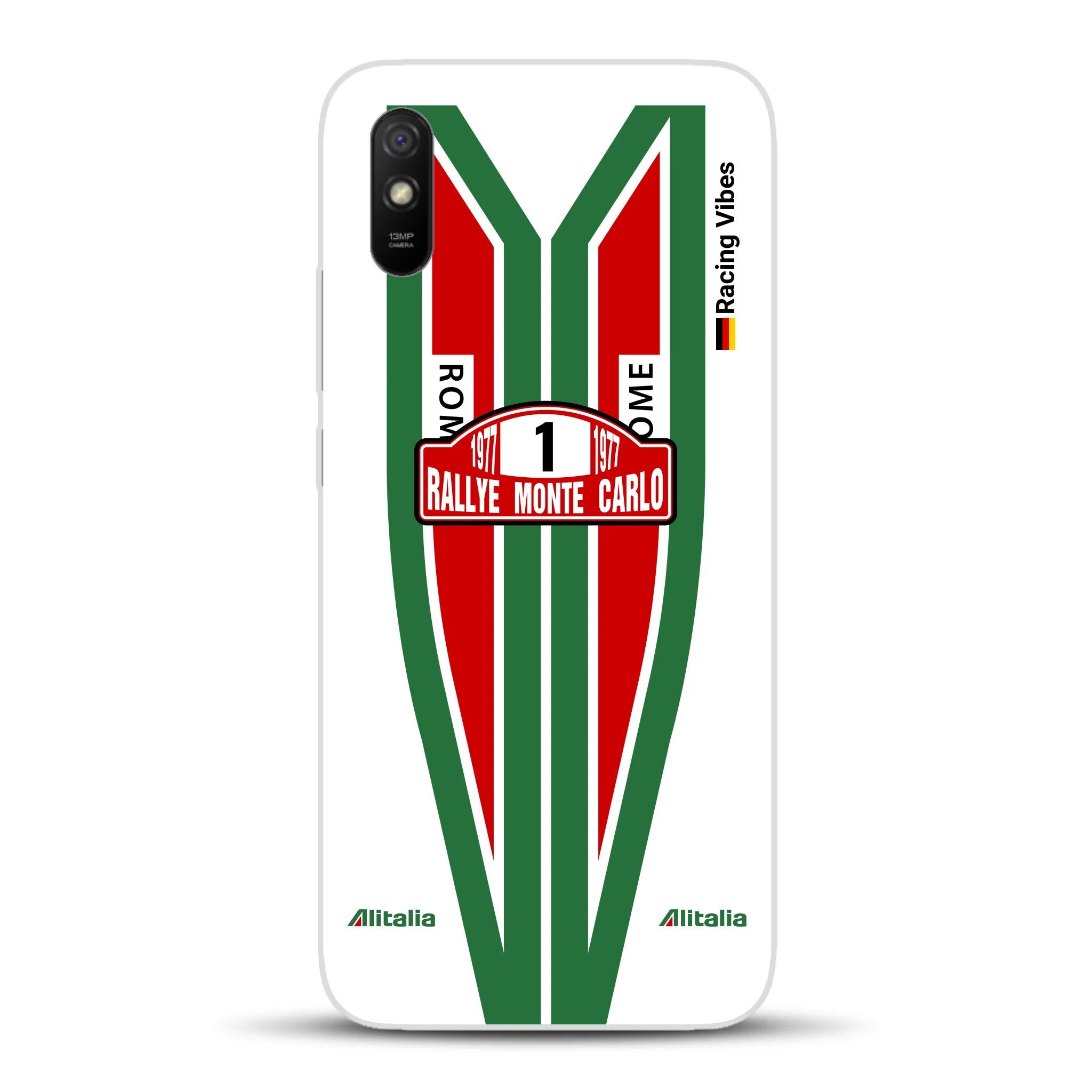 Lancia Stratos Alitalia 1977 Livery - Housse de téléphone portable personnalisée pour Xiaomi