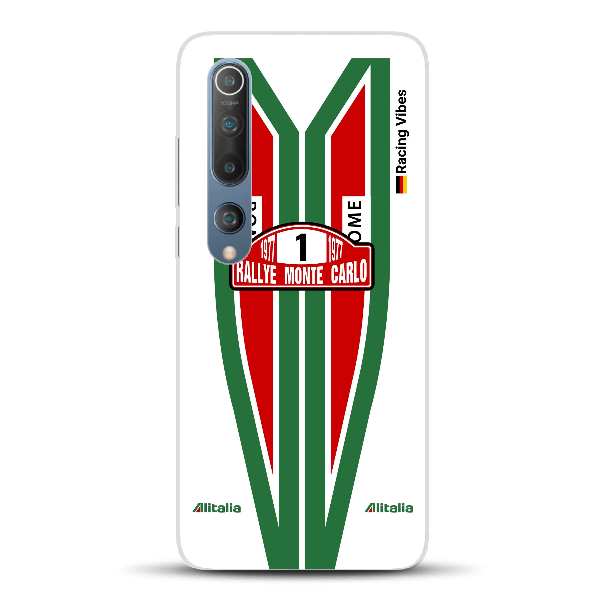Lancia Stratos Alitalia 1977 Livery - Housse de téléphone portable personnalisée pour Xiaomi