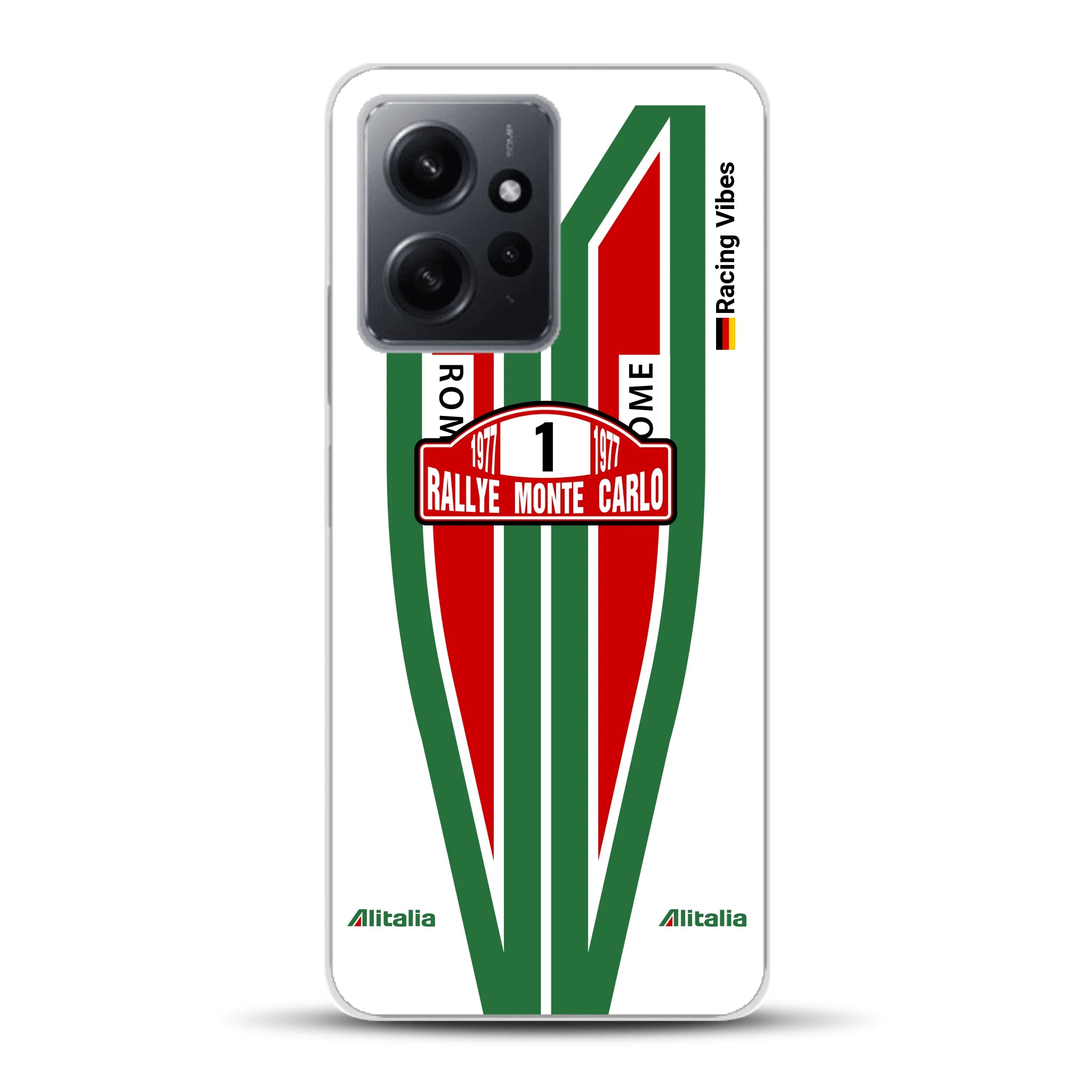 Lancia Stratos Alitalia 1977 Livery - Housse de téléphone portable personnalisée pour Xiaomi