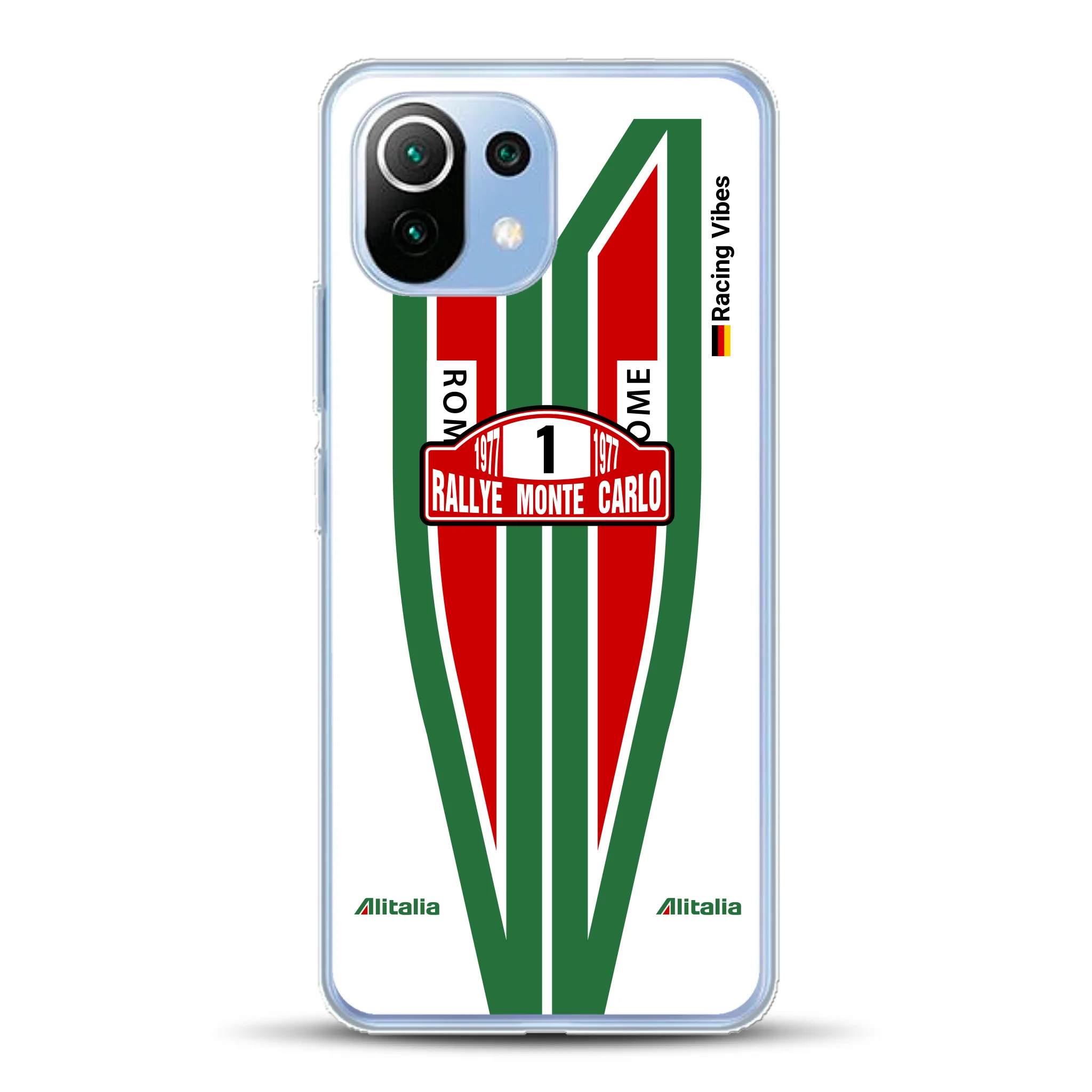 Lancia Stratos Alitalia 1977 Livery - Housse de téléphone portable personnalisée pour Xiaomi