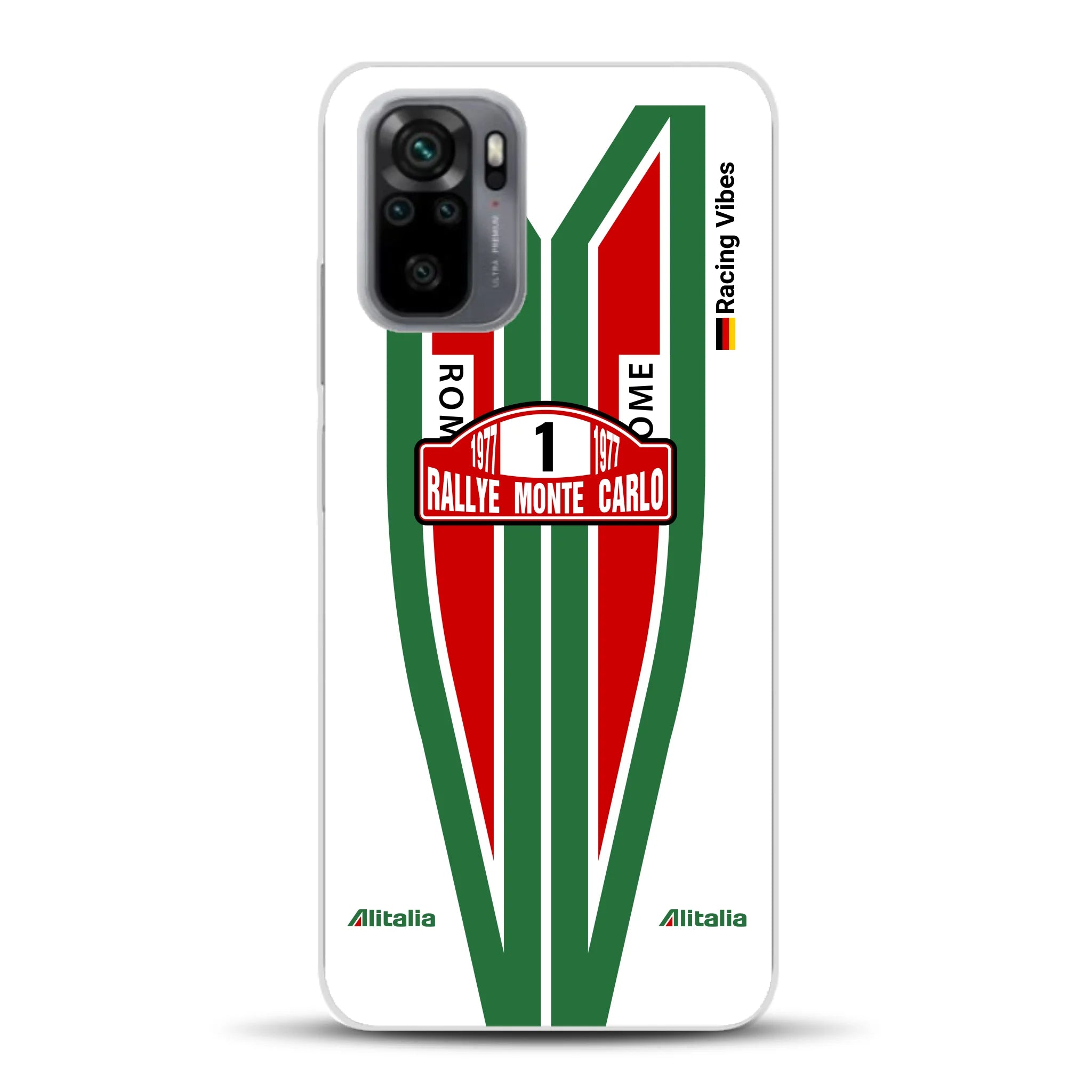 Lancia Stratos Alitalia 1977 Livery - Housse de téléphone portable personnalisée pour Xiaomi