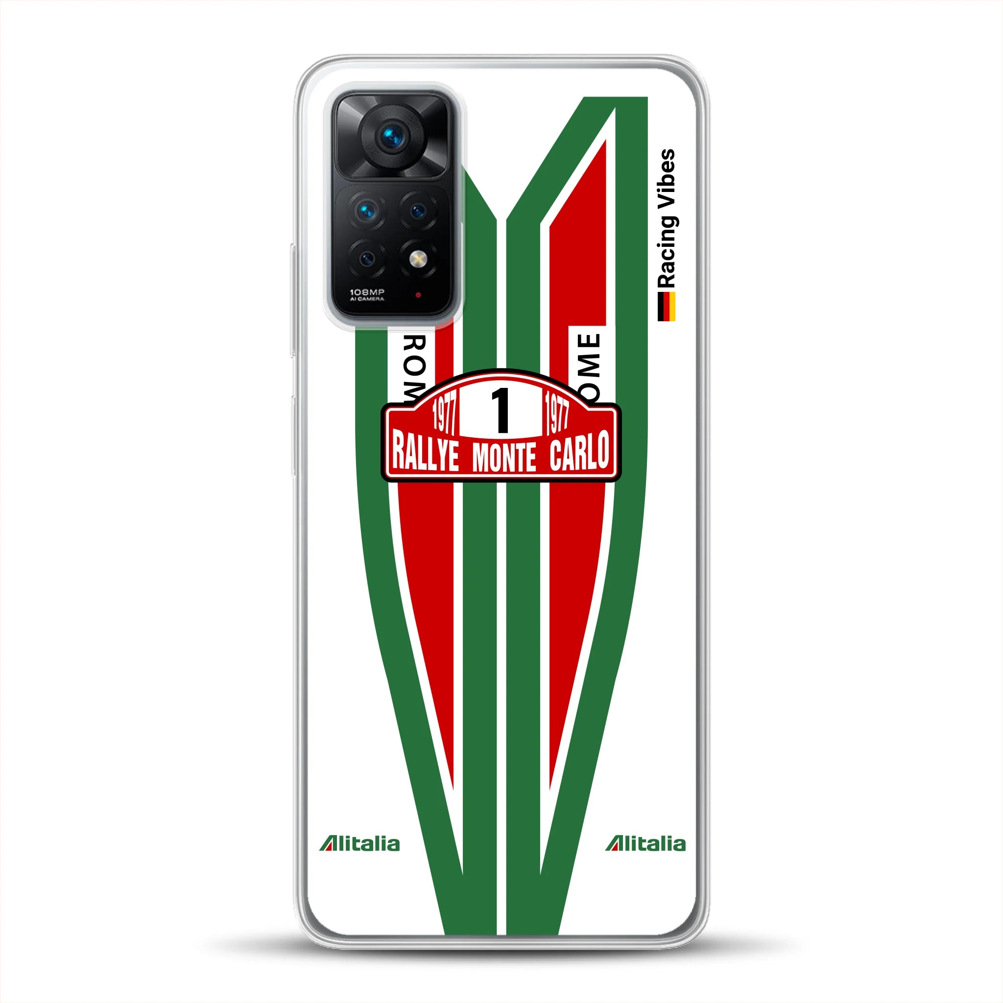 Lancia Stratos Alitalia 1977 Livery - Housse de téléphone portable personnalisée pour Xiaomi